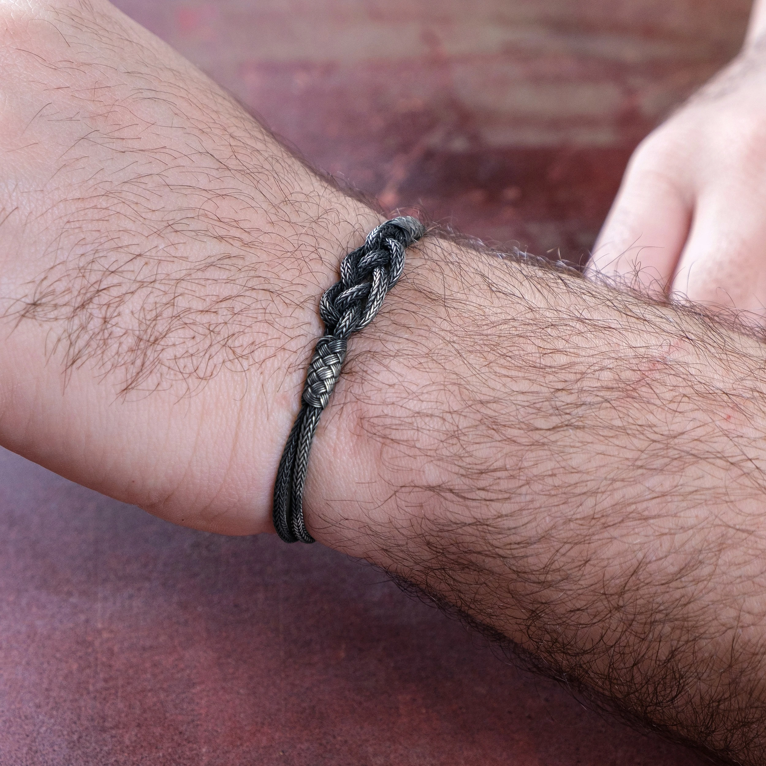 El Örgüsü 999 Ayar Saf Gümüş Bileklik - Unisex Model