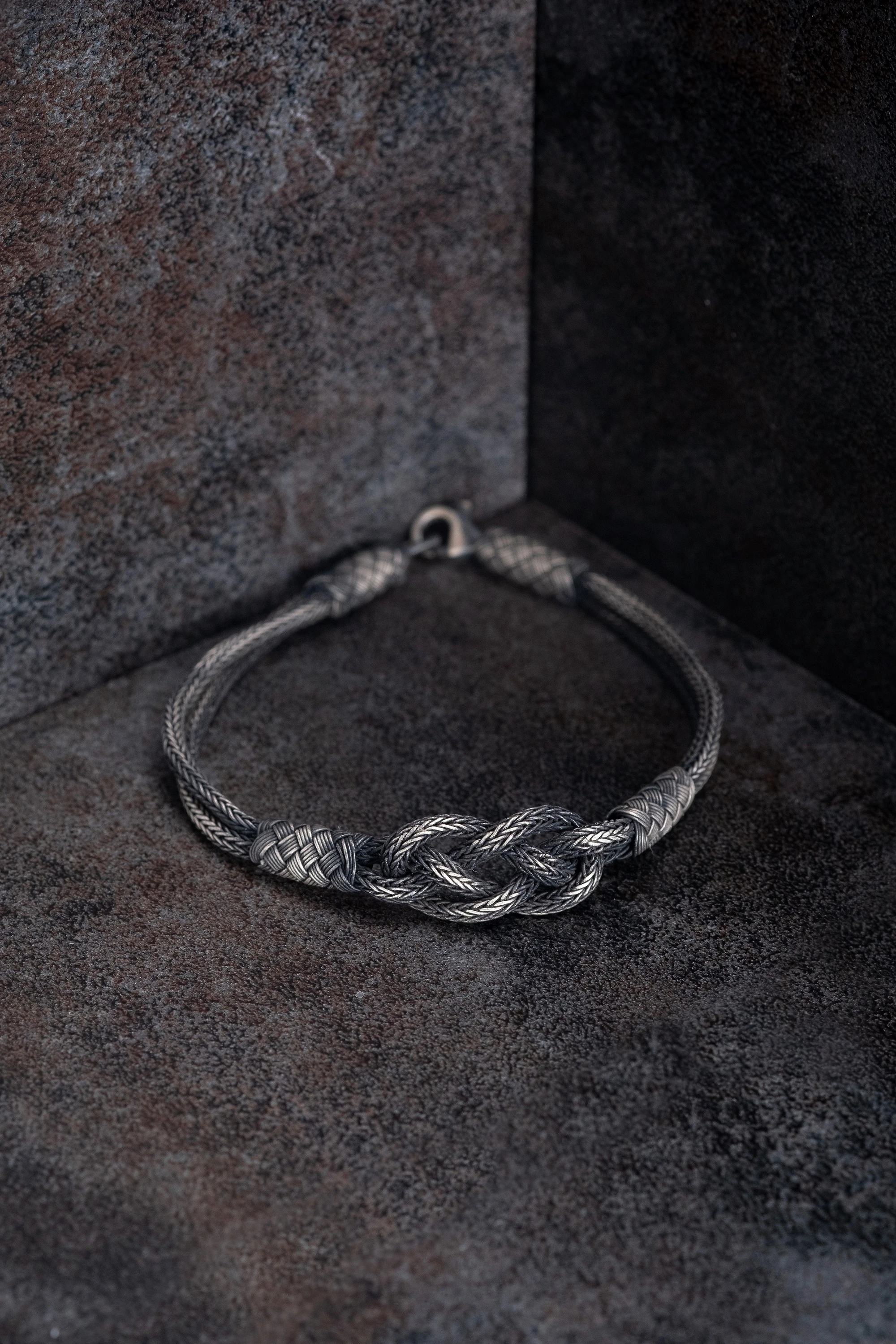 El Örgüsü 999 Ayar Saf Gümüş Bileklik - Unisex Model