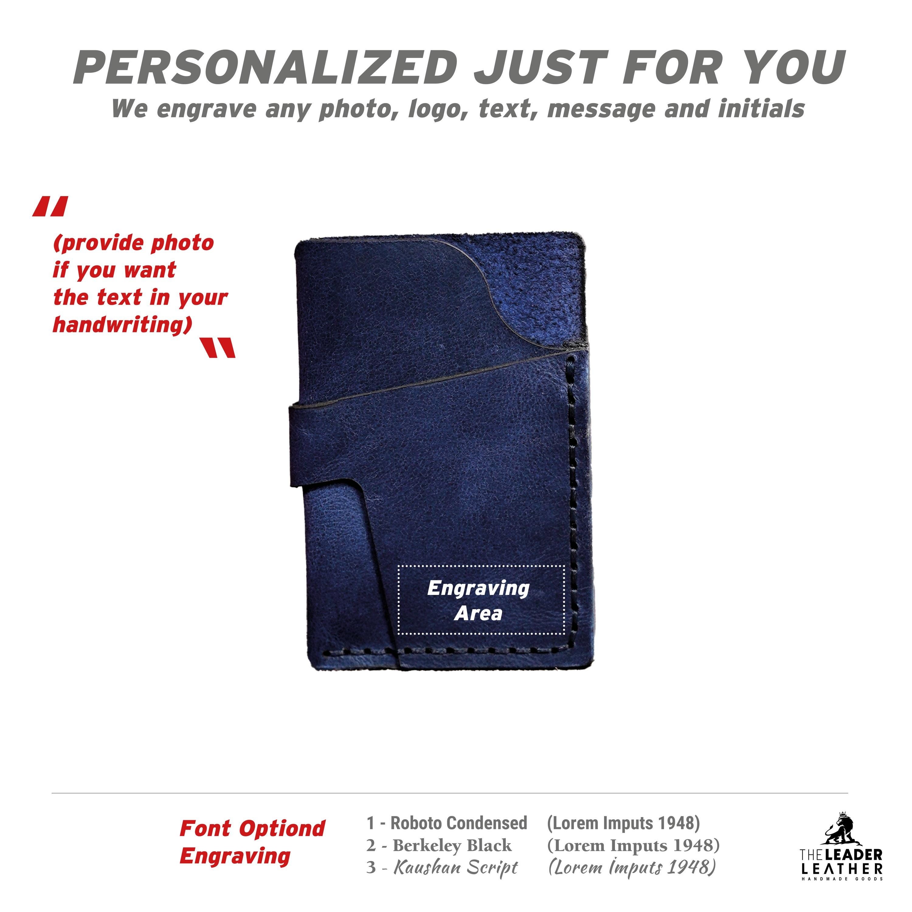 Card Holder I A minimalist Gift For Your Loved Ones I A Great Wallet And Card Holder That Will Reflect Your Style I Laser Engraving Free