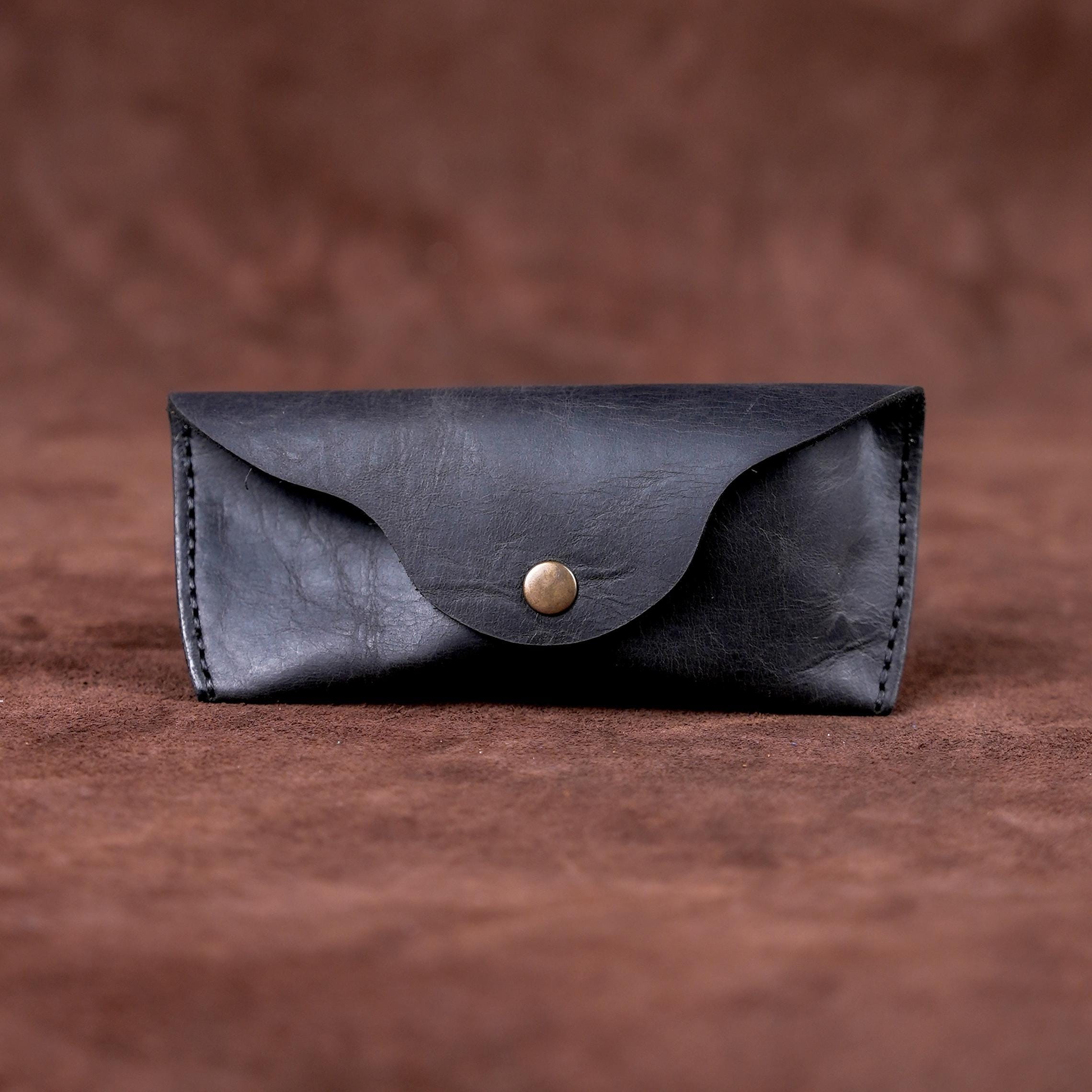 Sunglasses Case / Handmade Leather Sunnies Case / Sunglasses Holder / Full Grain Leather Glasses Sleeve / Ray Ban Case  / Genuine Leather