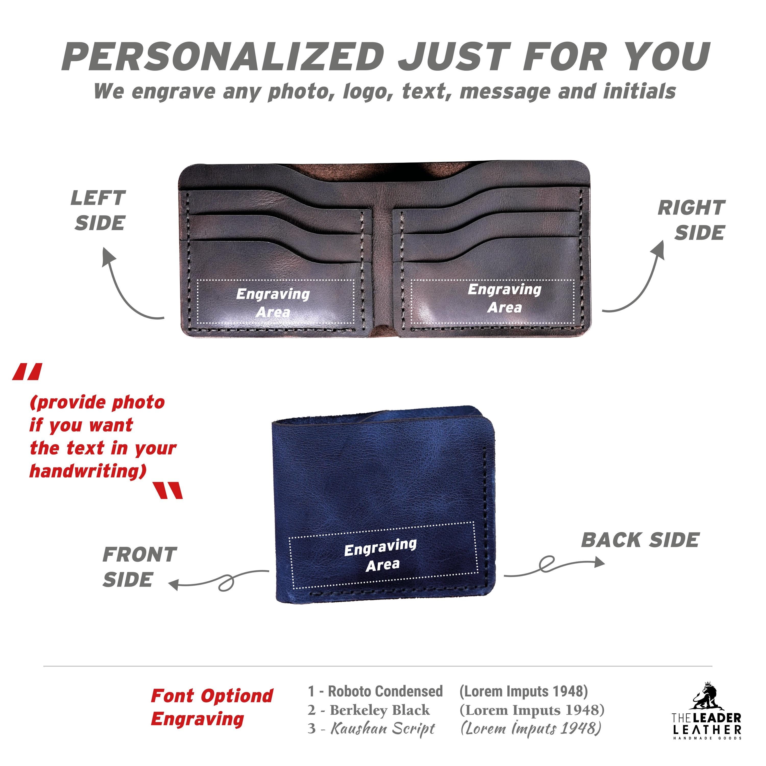 Classic Men&#39;s Wallet-A minimalist Gift For Your Loved Ones-A Great Wallet And Card Holder That Will Reflect Your Style-Laser Engraving Free
