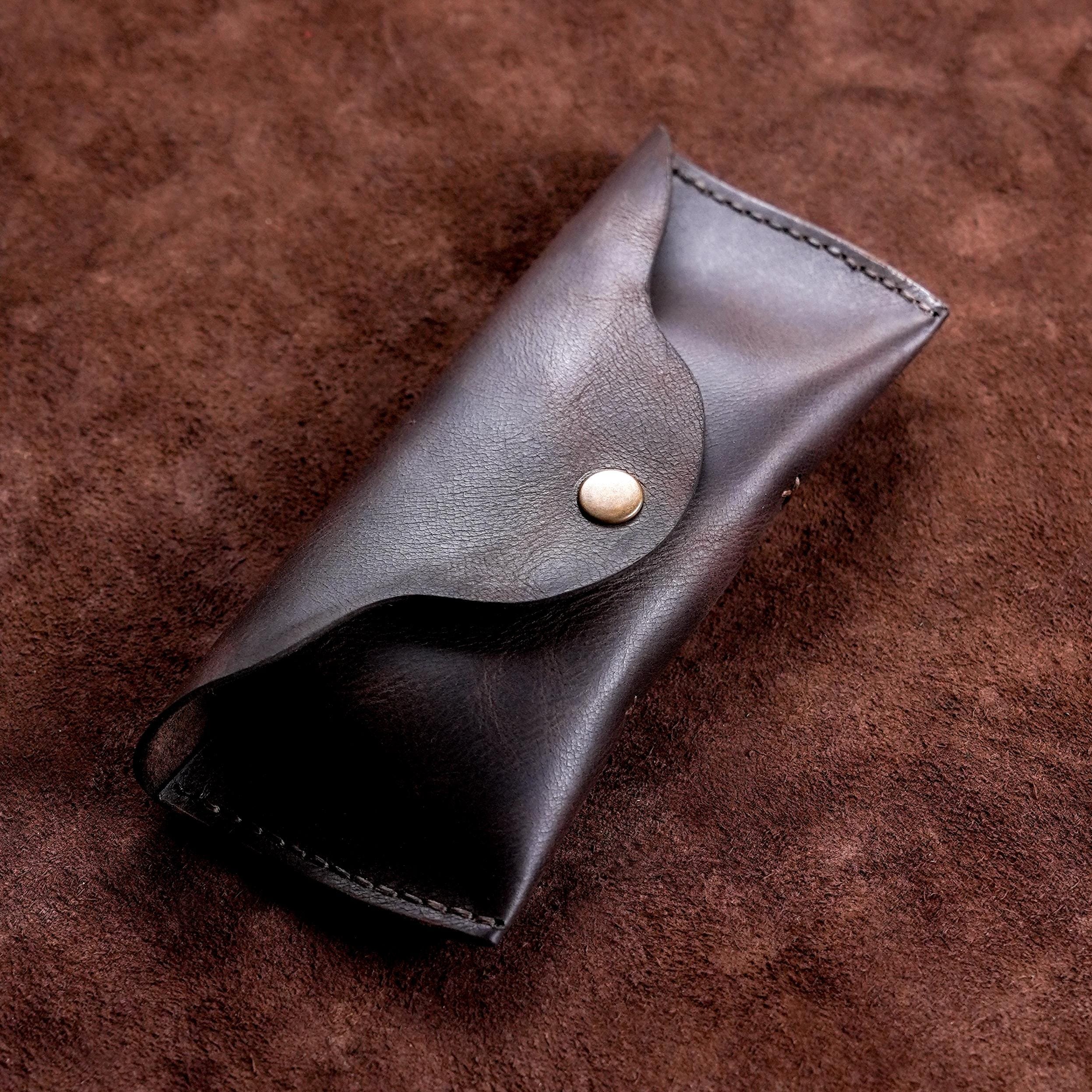 Sunglasses Case / Handmade Leather Sunnies Case / Sunglasses Holder / Full Grain Leather Glasses Sleeve / Ray Ban Case  / Genuine Leather