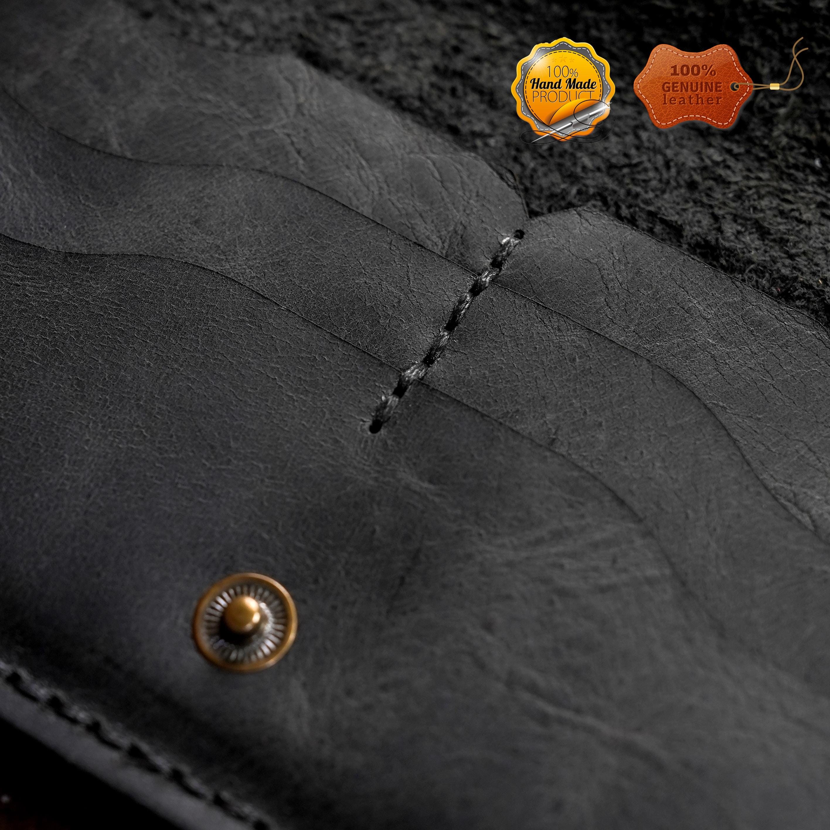 Leather Long Wallet / Handmade / Personalized Name and Logo Engraving / Special Gift for Loved Ones / Personalized / Monogrammed Wallet