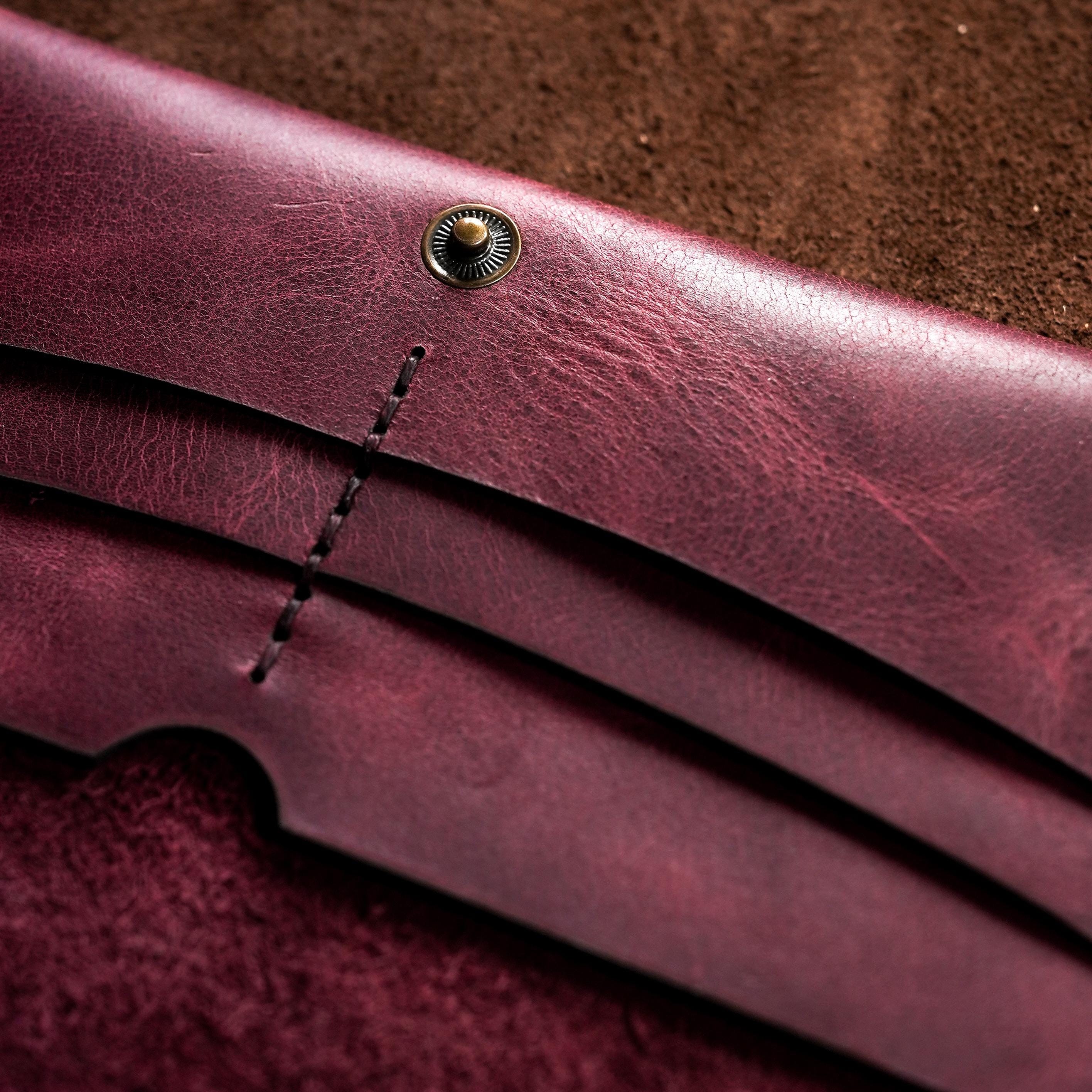 Leather Long Wallet / Personalized Name and Logo Engraving / Special Gift for Loved Ones / Personalized / Monogrammed Wallet