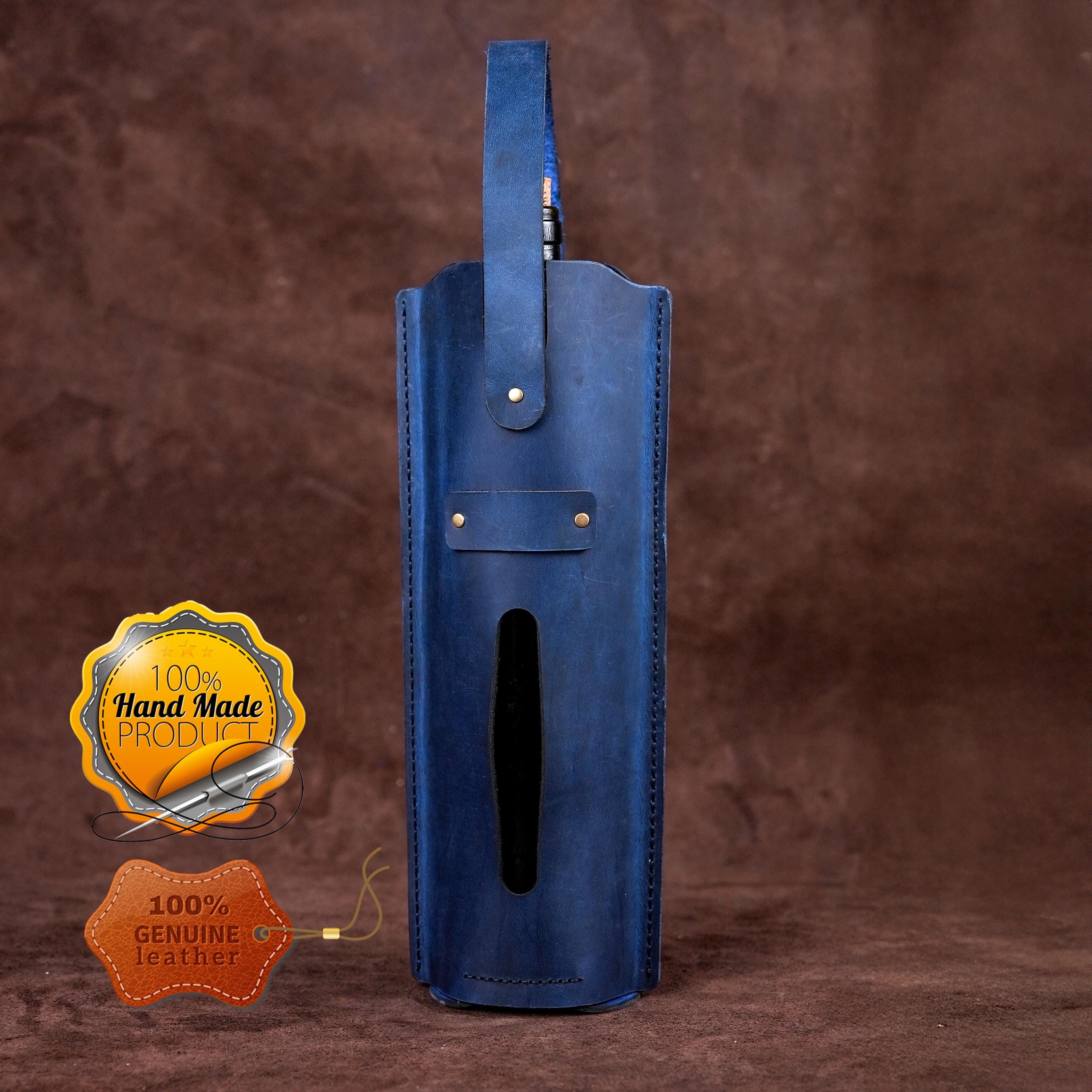 Leather Wine Bag – 100% Handmade Original – Elegant, Durable and Unique Design