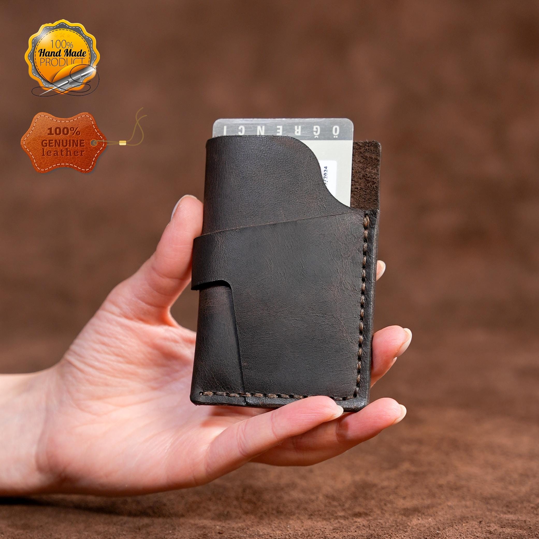 Card Holder I A minimalist Gift For Your Loved Ones I A Great Wallet And Card Holder That Will Reflect Your Style I Laser Engraving Free