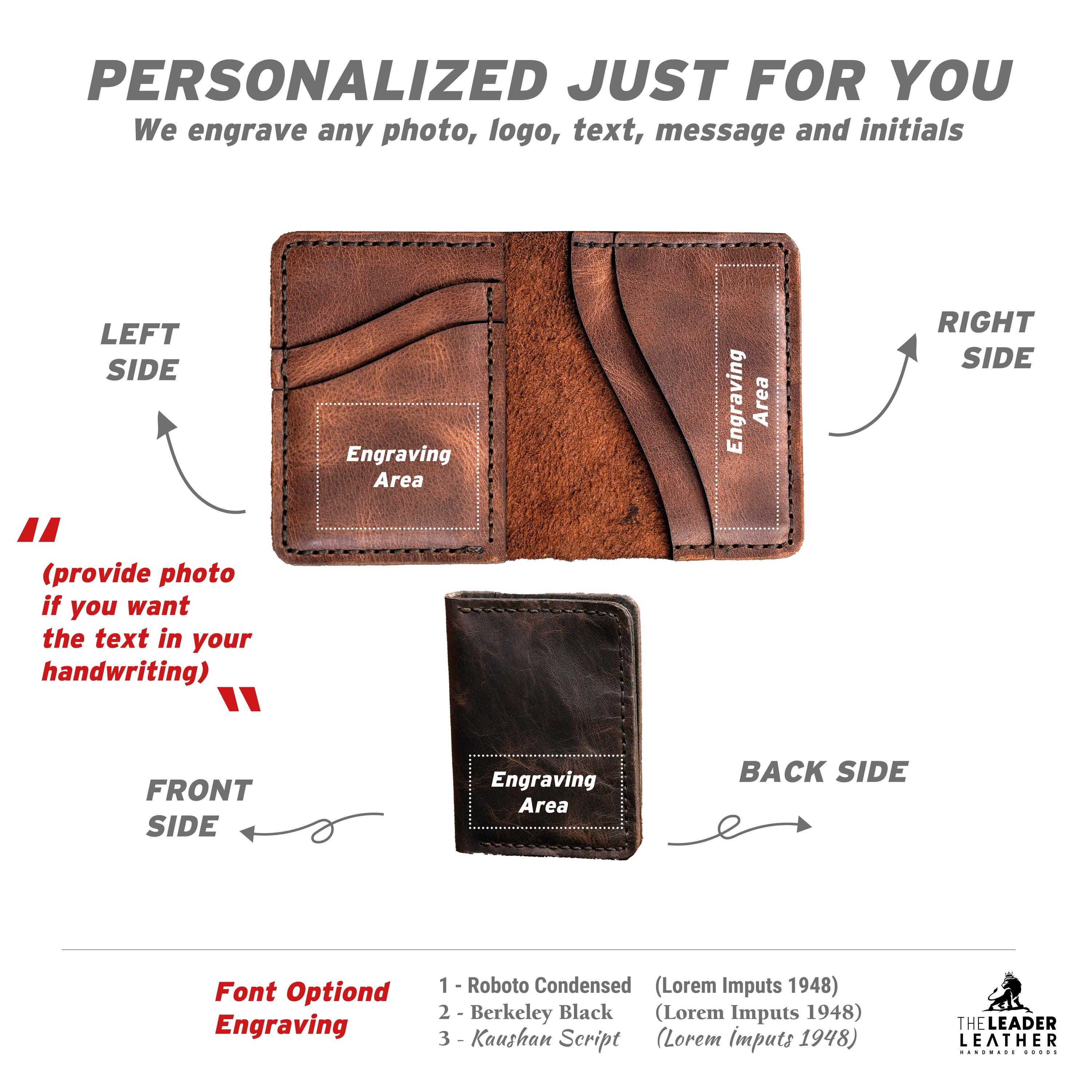Classic Men&#39;s Wallet-A minimalist Gift For Your Loved Ones-A Great Wallet And Card Holder That Will Reflect Your Style-Laser Engraving Free