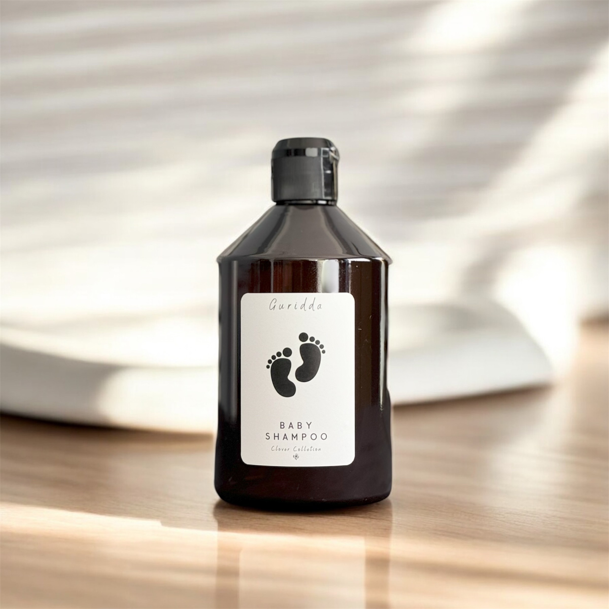 Bebek Şampuanı (Baby Shampoo) Etiketli Fliptop Kapaklı Plastik Amber Şişe 500ml