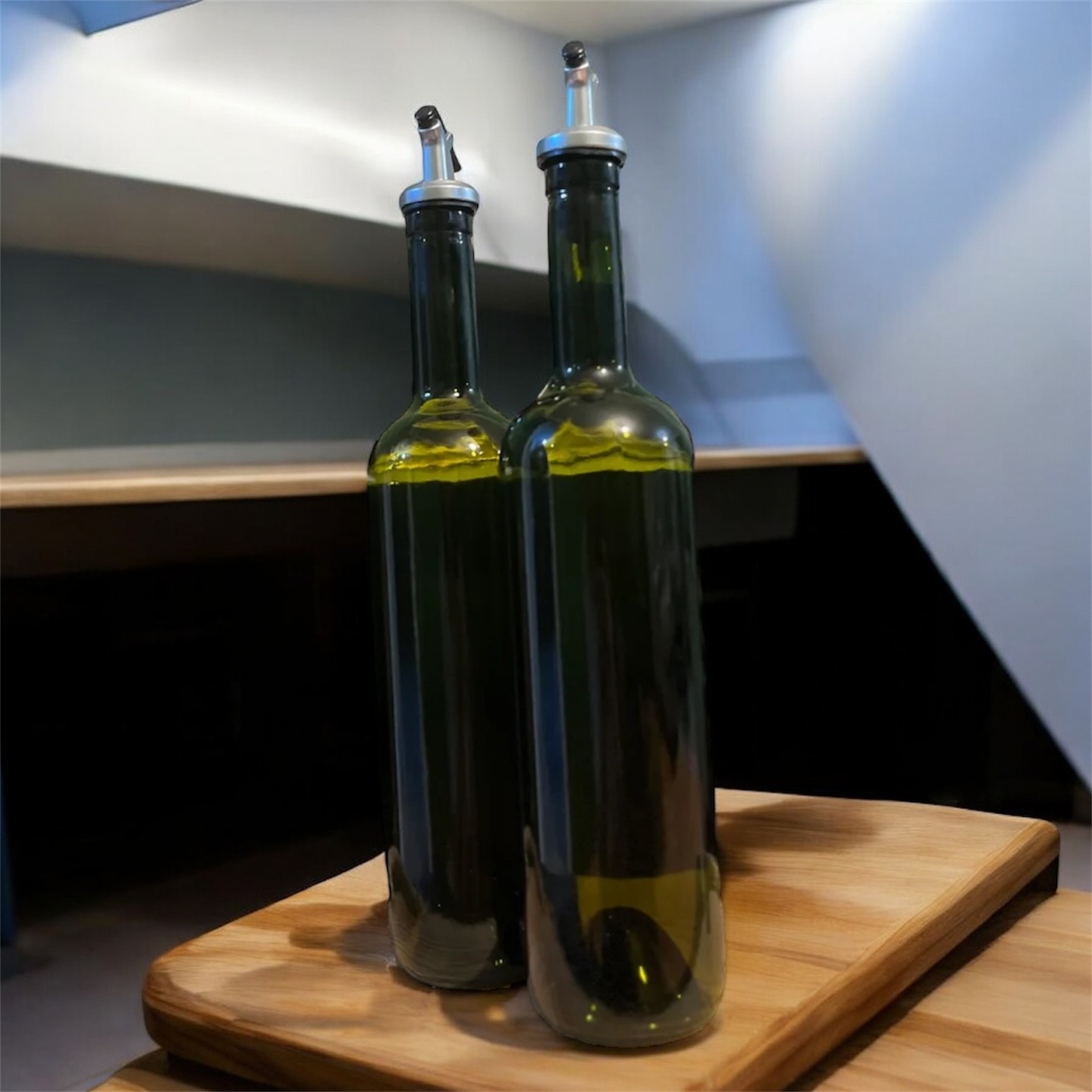 2li Amber 750 ml Zeytinyağı Sıvıyağ Şişesi Yağdanlık Yağlık Sirkelik