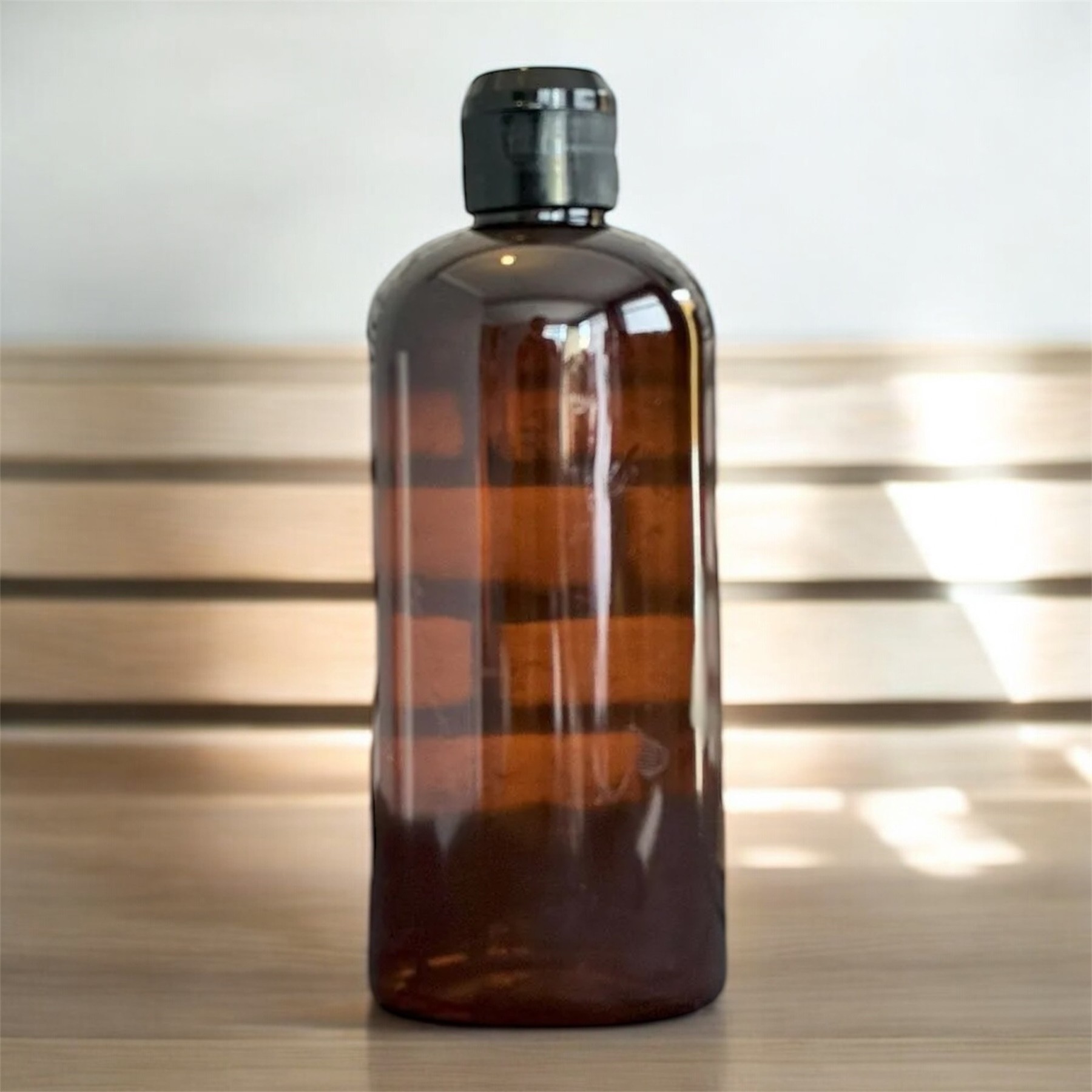 500 Ml Amber Fliptop Kapaklı Plastik Şişe Boston
