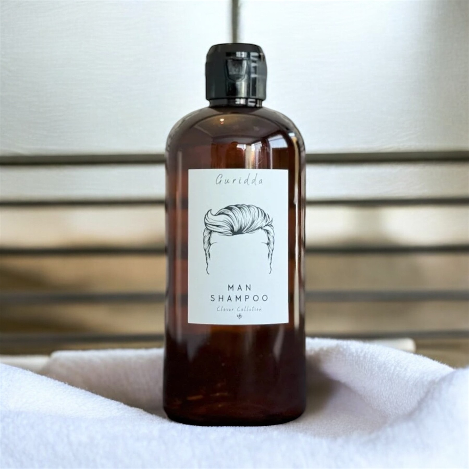 500 Ml Erkek Şampuan (Man Shampoo) Etiketli Amber Plastik Şişe Boston
