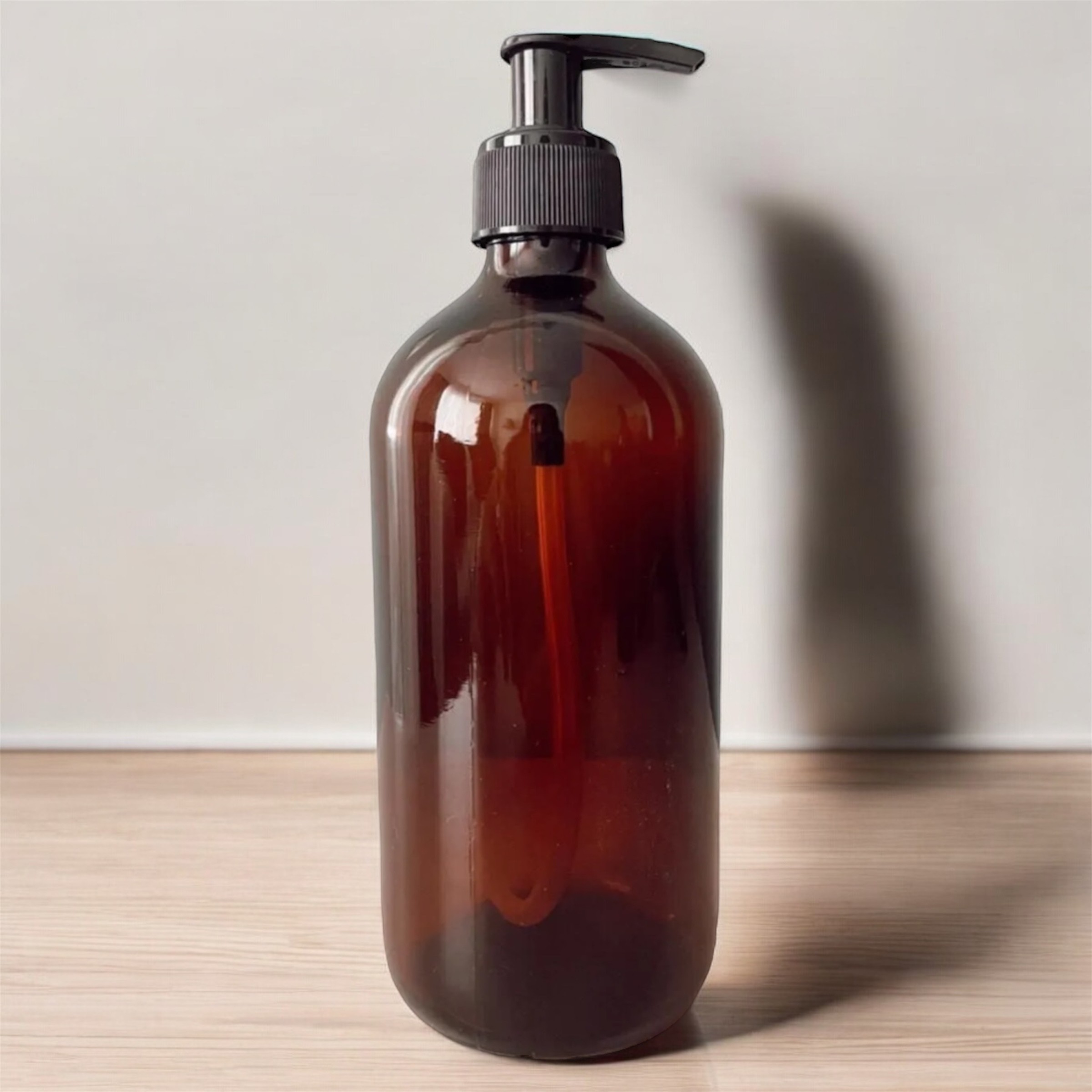 500 Ml Cam Amber Pompalı Şişe