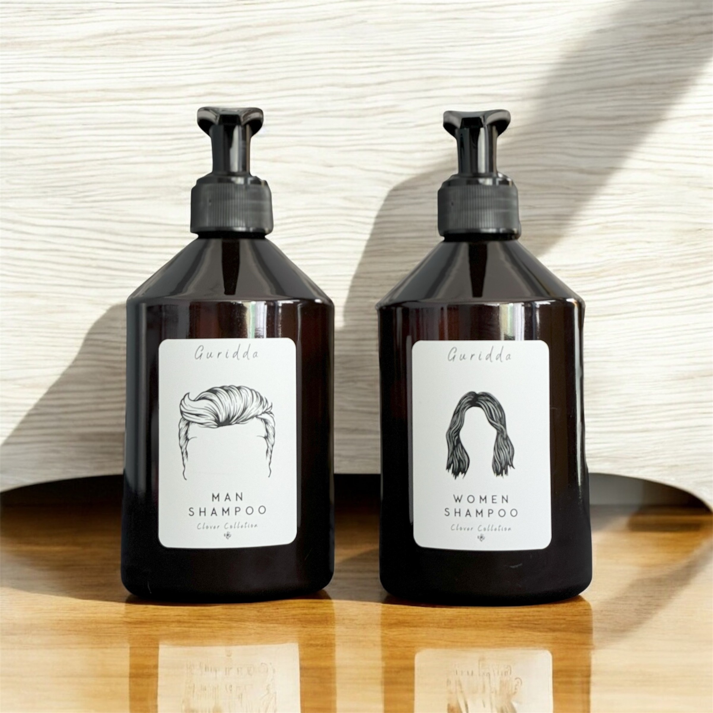 Kadın Ve Erkek Şampuan (Women & Man Shampoo) Etiketli Plastik Amber Şişe 500ml