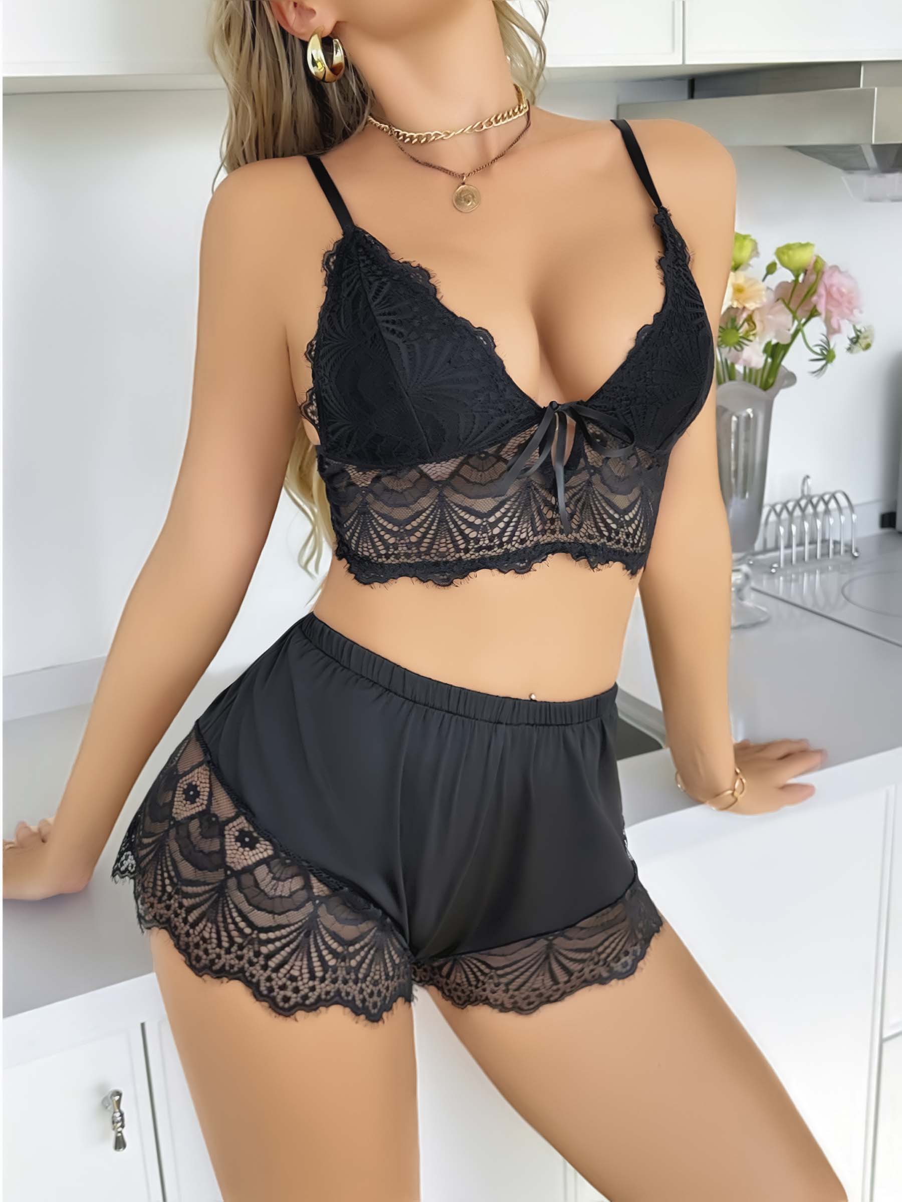 SİYAH 2'Lİ ŞORTLU TAKIM