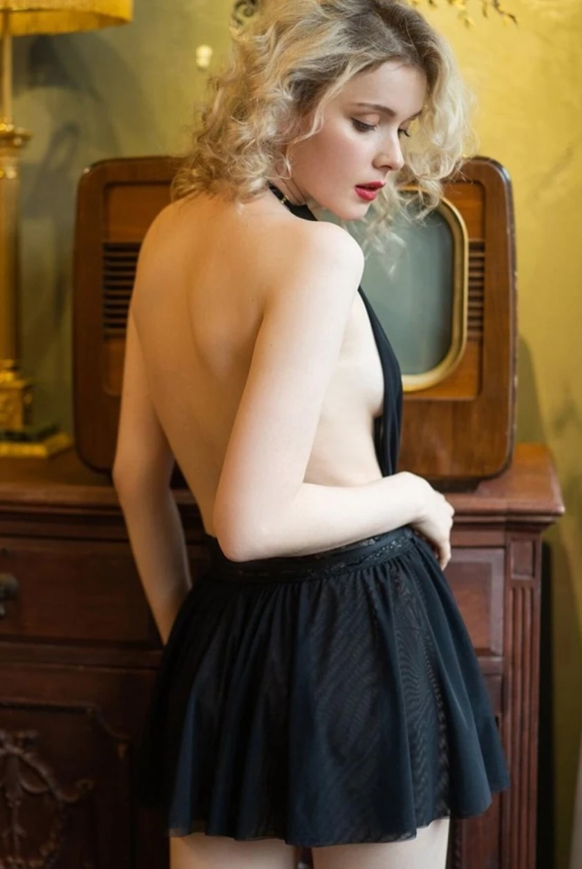 VENÜS SİYAH Gecelik Takımı 