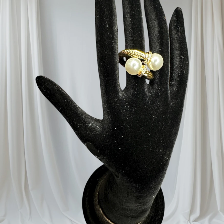 Gold Hakiki İnci Yüzük