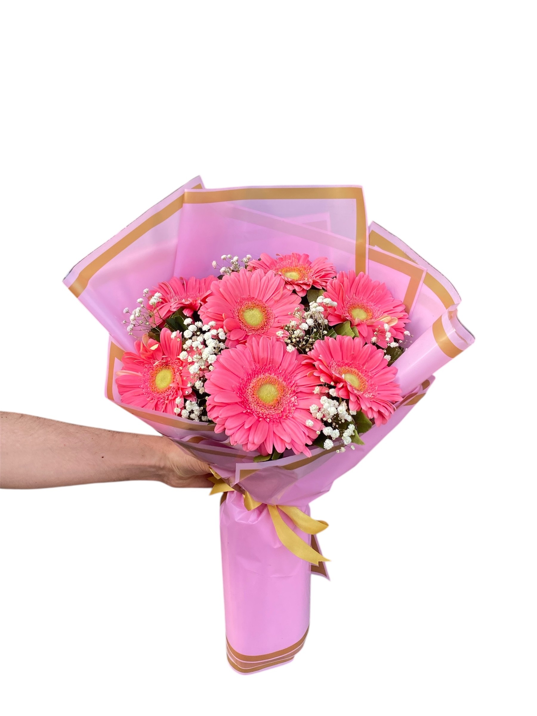 7'li Pembe Gerbera Buketi