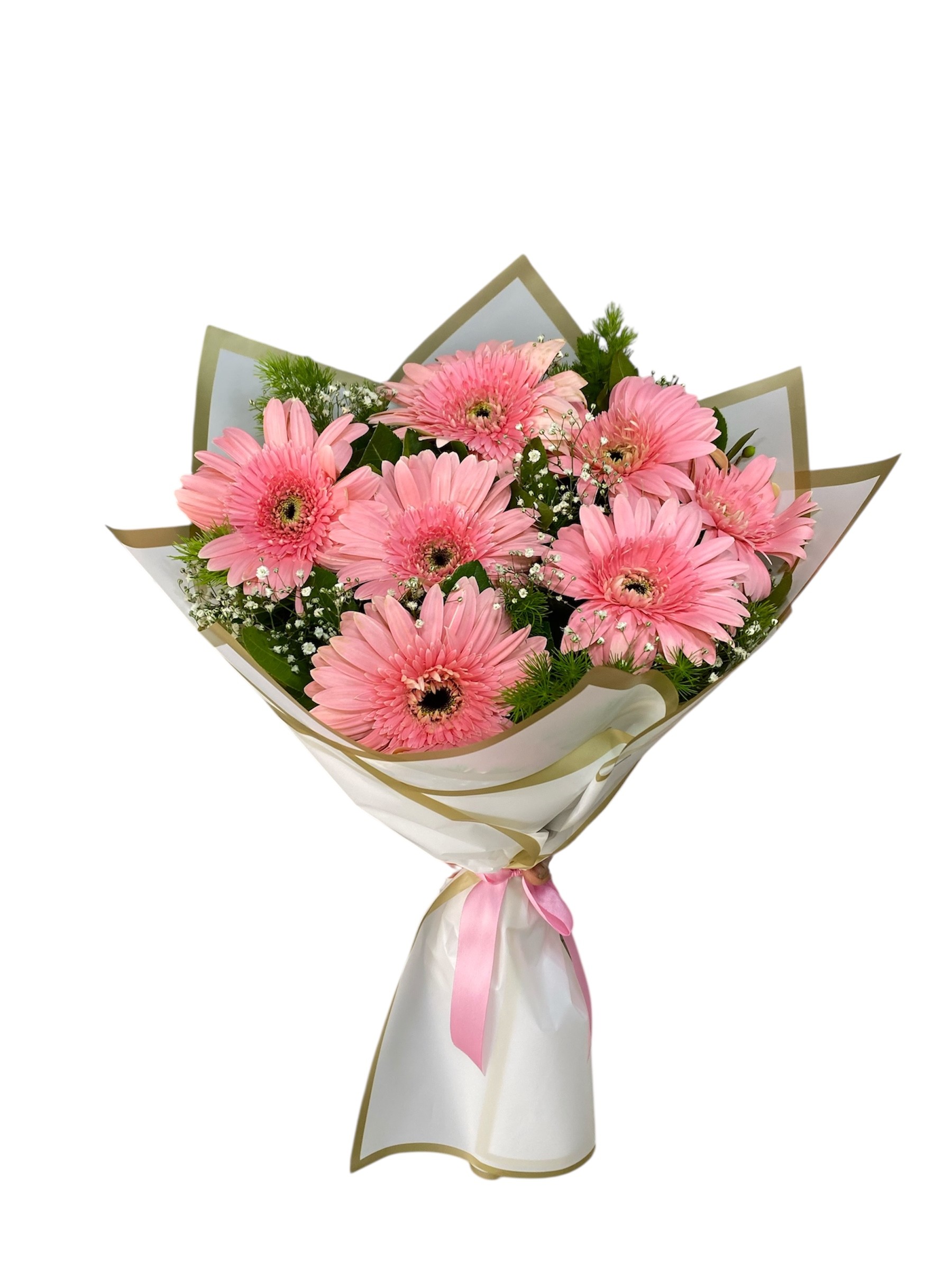 7'li Pembe Gerbera Buketi