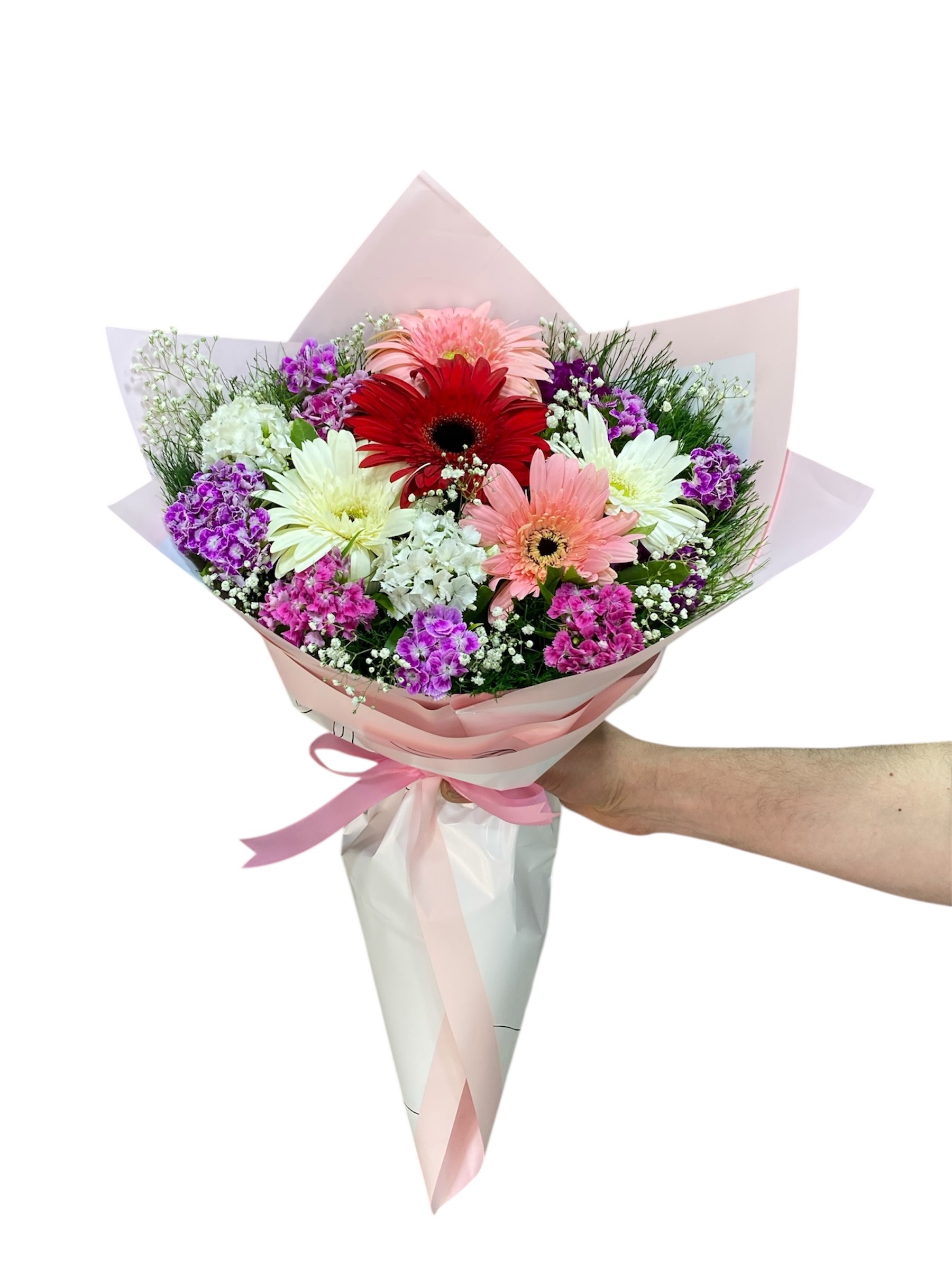 Renkli Gerbera Hüsnüyusuf Buketi 