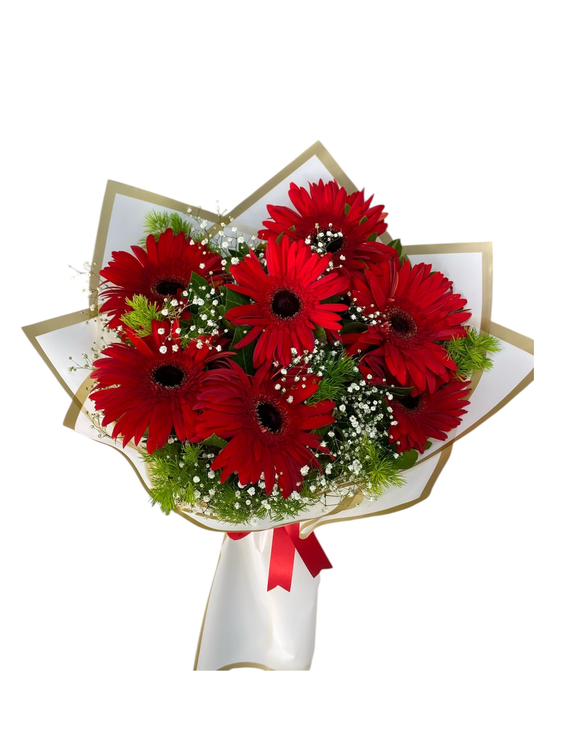 7'li Kırmızı Gerbera Buketi