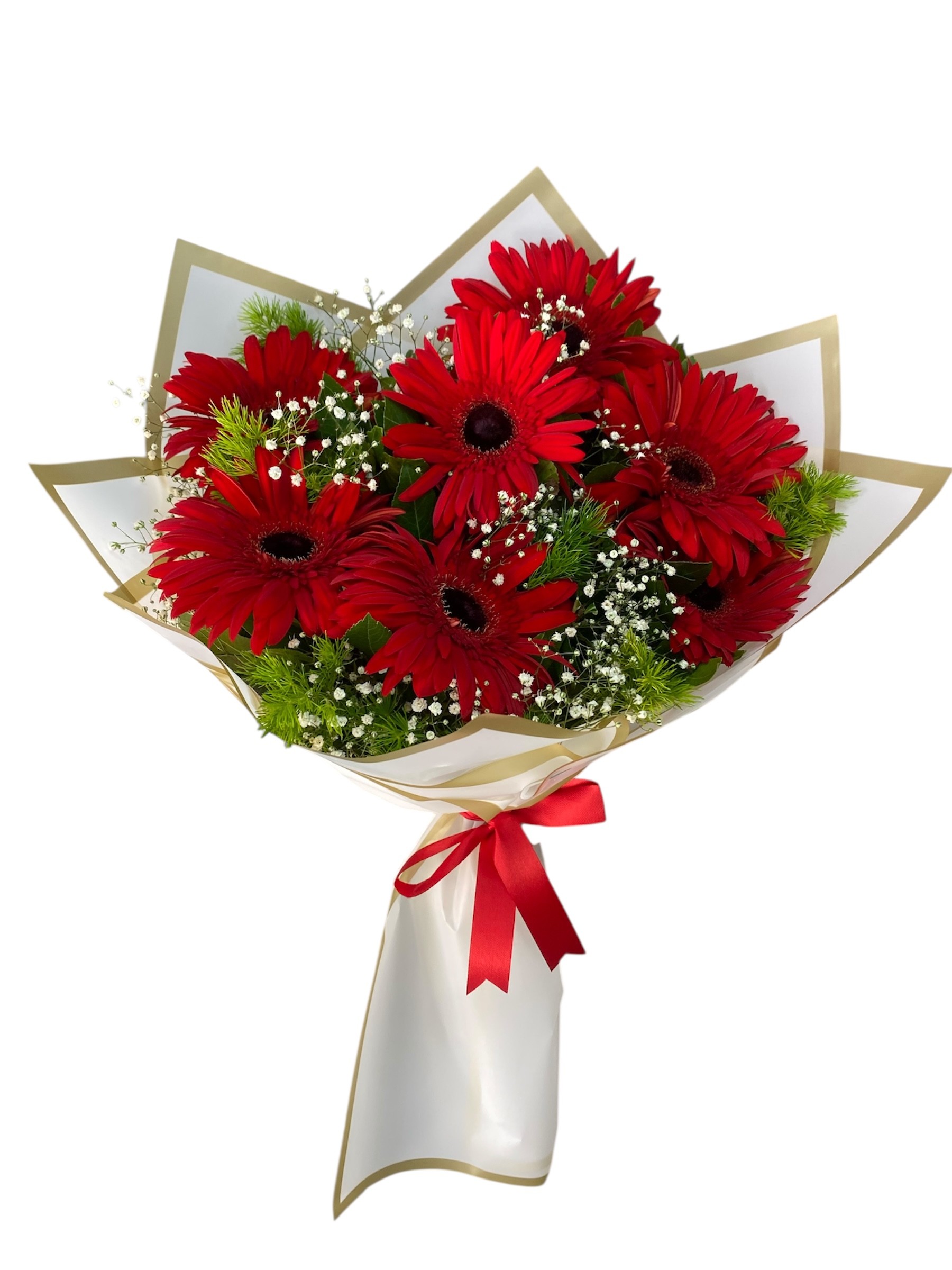 7'li Kırmızı Gerbera Buketi