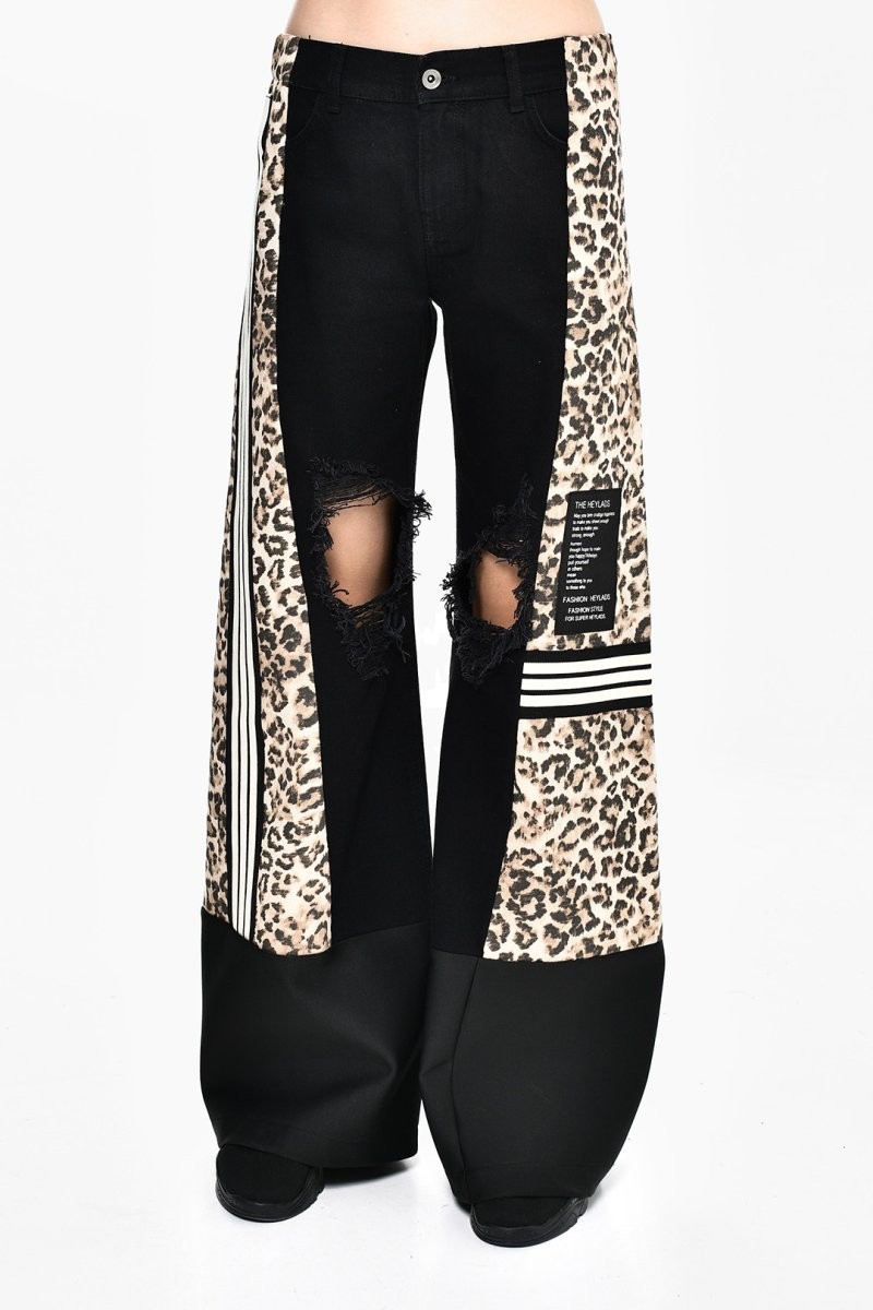 Leopar Desen Pantolon