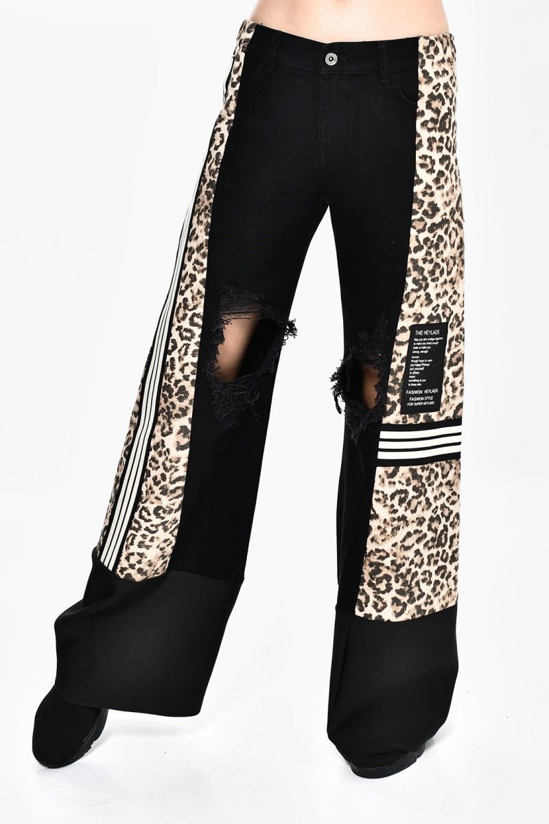Leopar Desen Pantolon