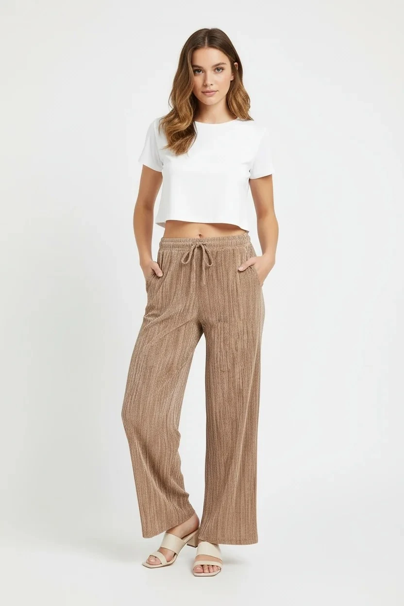 Fitilli Kadife Pantolon main variant image