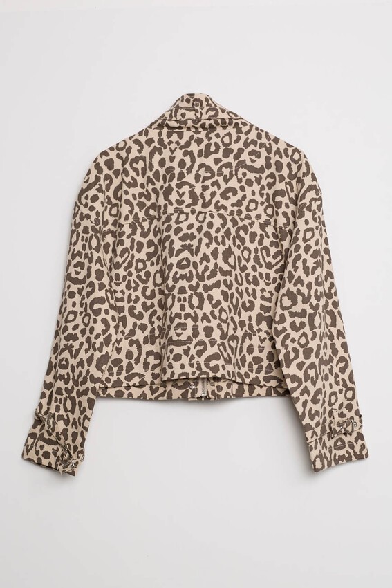 Leopar Kısa Mont