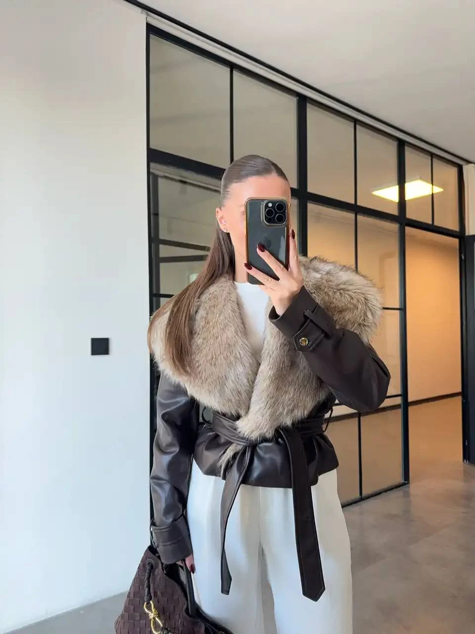 Kürklü Deri Ceket main variant image