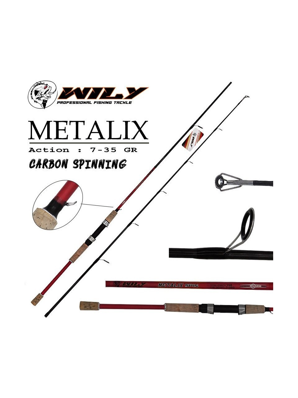 Wily Metalix 270 cm Spin Kamış 7-35 gr