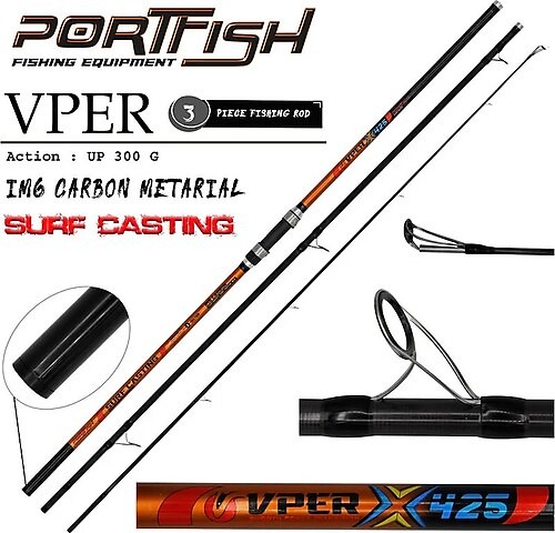Portfish Vper 425 Cm 3 Parça Surf Kamış