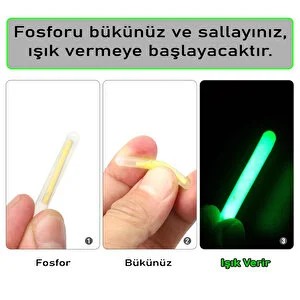 Balıkçı Fosforu – 2’li Paket Işıklı Fosfor Çubuğu (Kır-Parla Tipi)