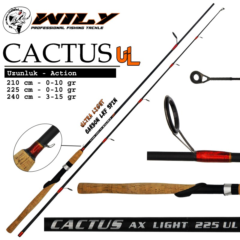 Wily Cactus 225 cm LRF Kamış 0 - 10 gr