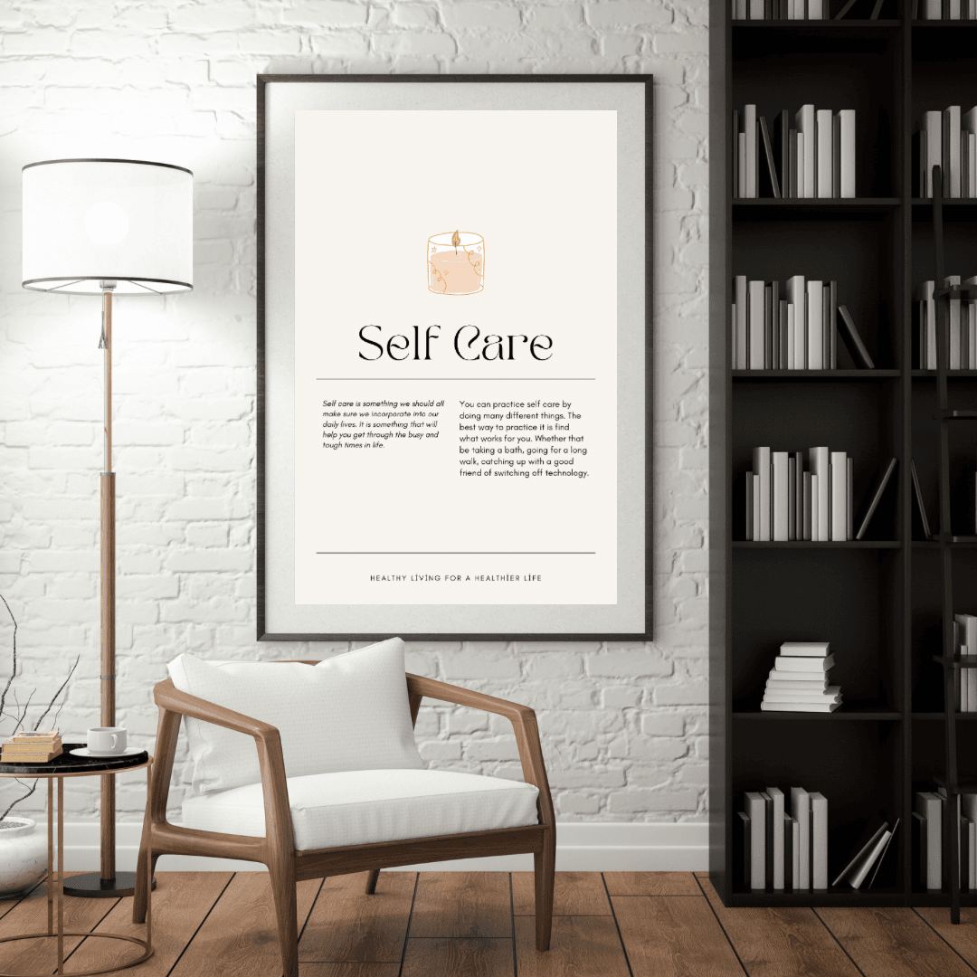 Self Care Yazılı Poster