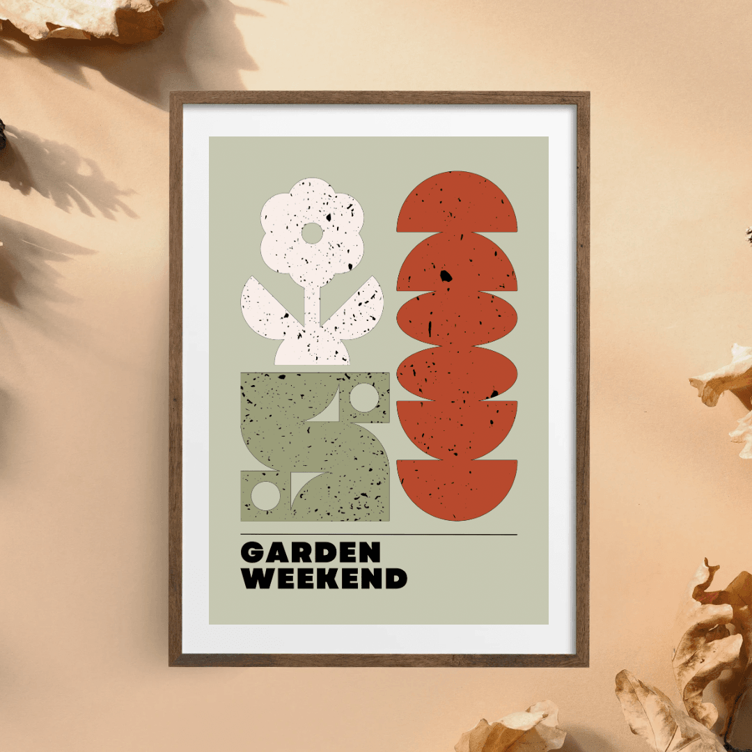 Garden Weekend Yazılı Poster