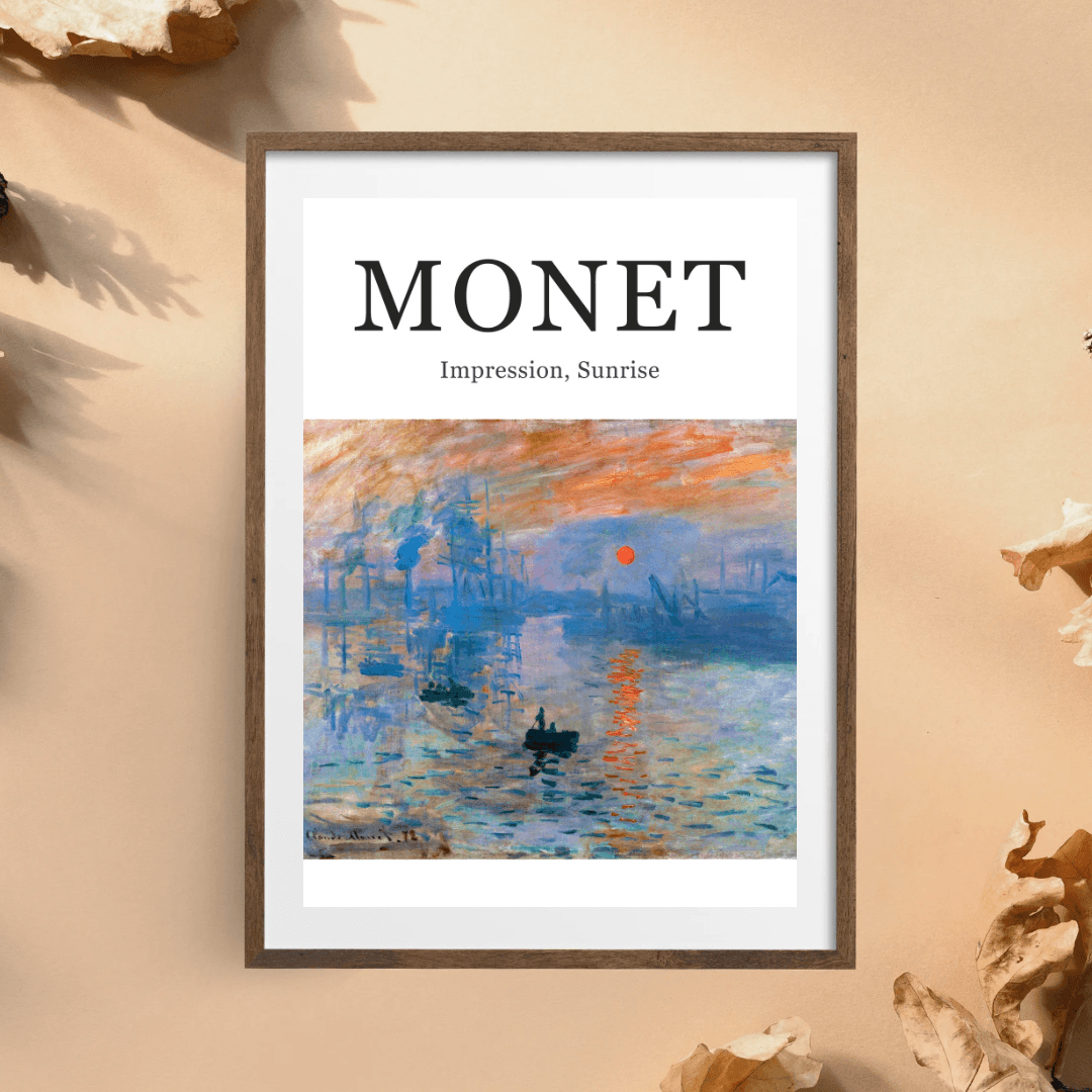 Monet Yazılı Deniz Posteri