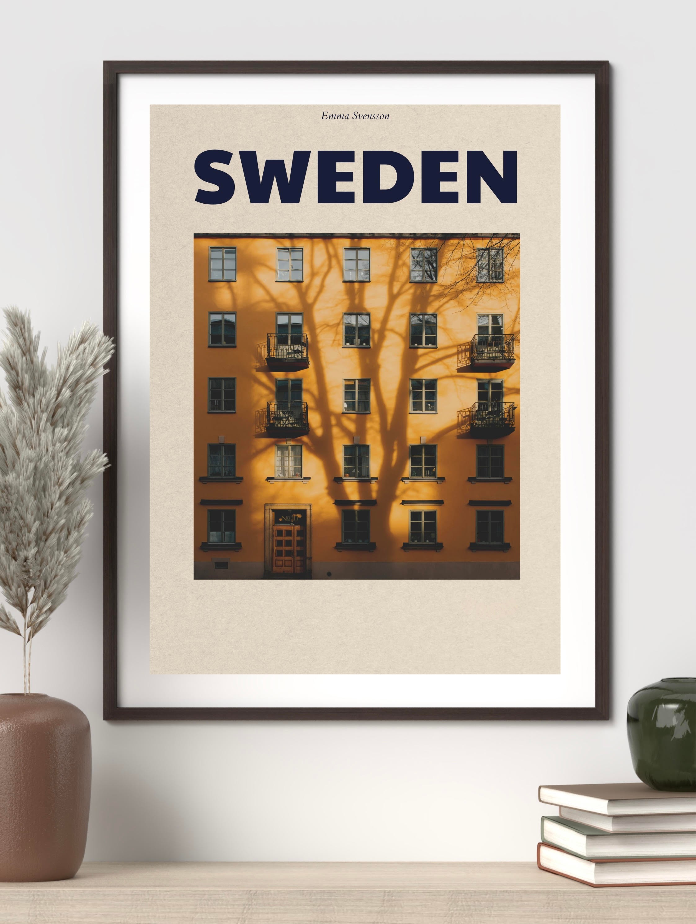 Sweden Yazılı Poster