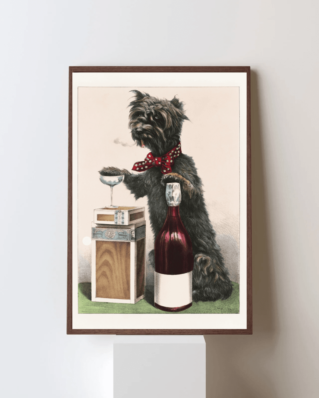 Currier & Ives'ın Neşeli Köpek Posteri