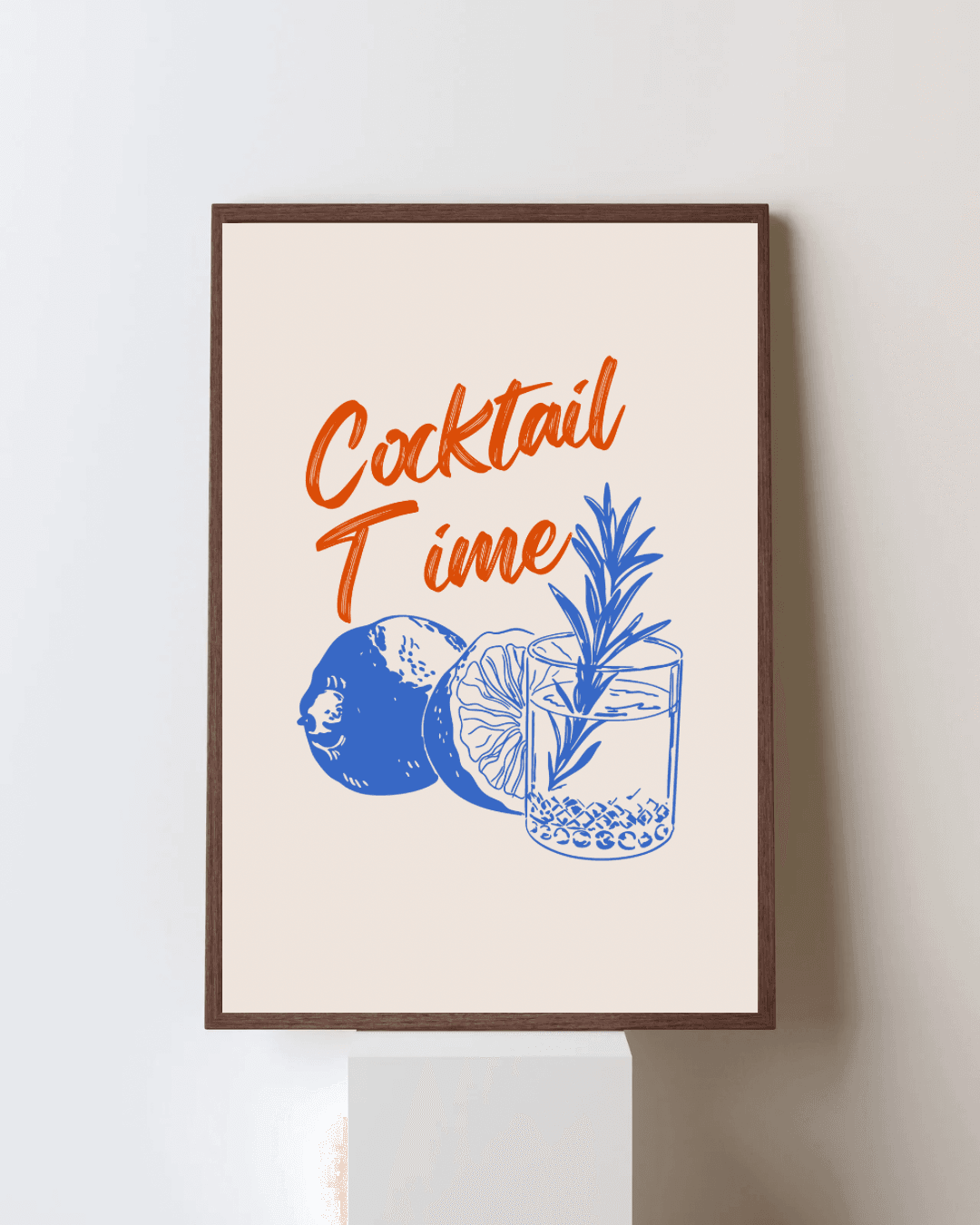 Cocktail Time Yazılı Poster
