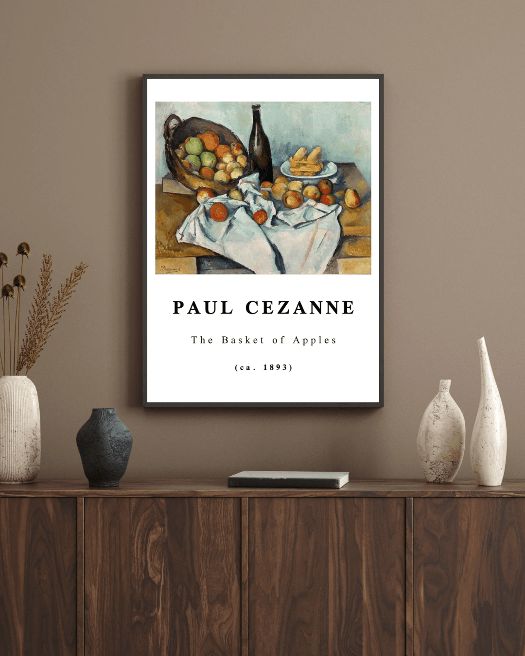 Paul Cezanne Yazılı Sofra Posteri