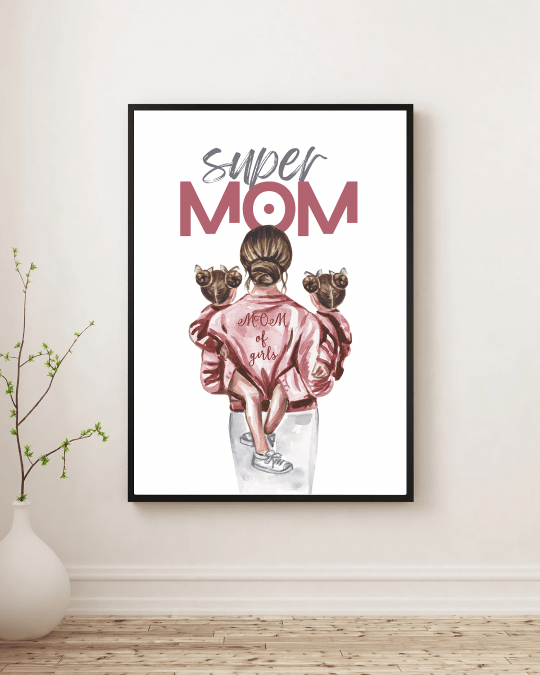 Super Mom Anne ve 1 Kız 1 Erkek Çocuk Posteri