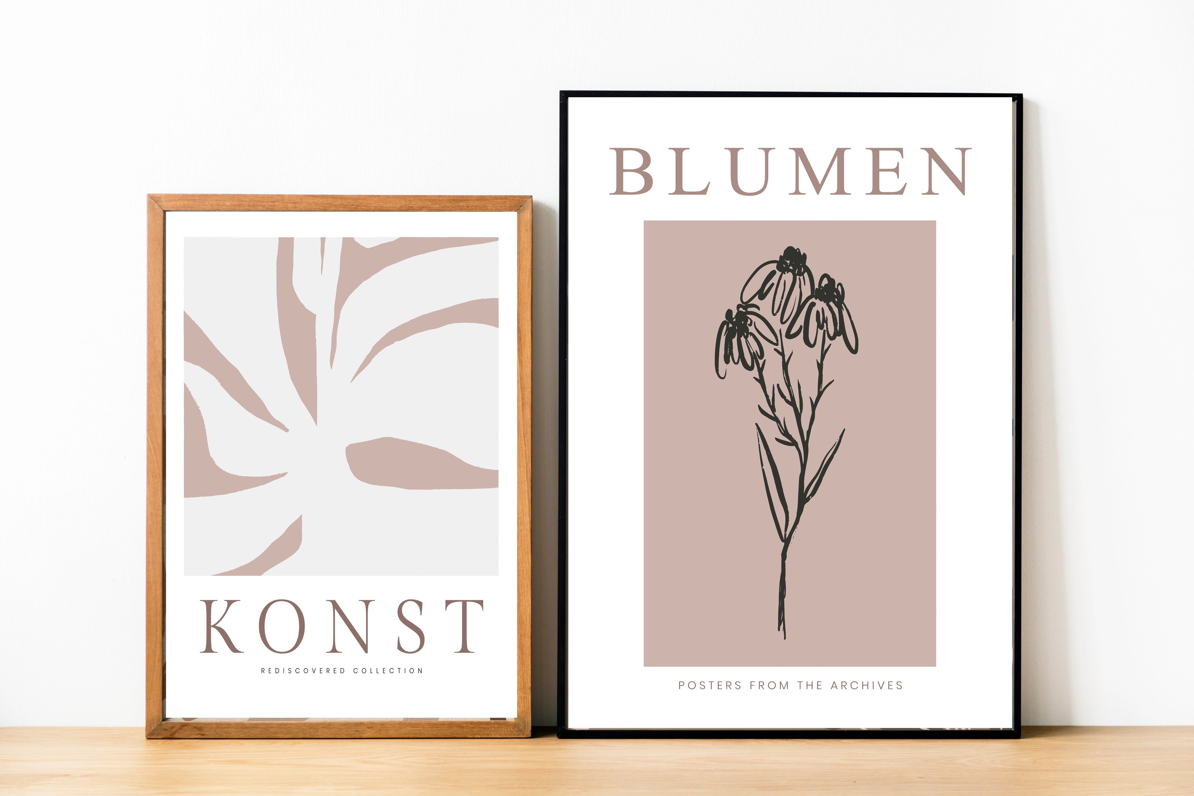 Konst ve Blumen Yazılı Posterler