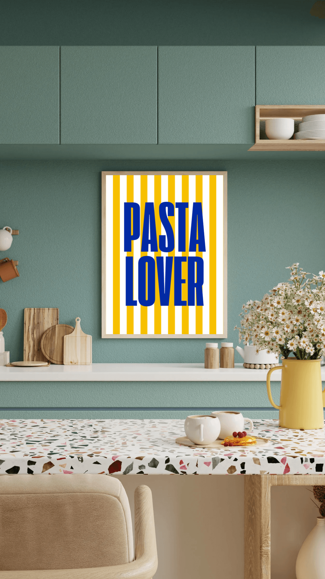 Pasta Lover Yazılı Poster