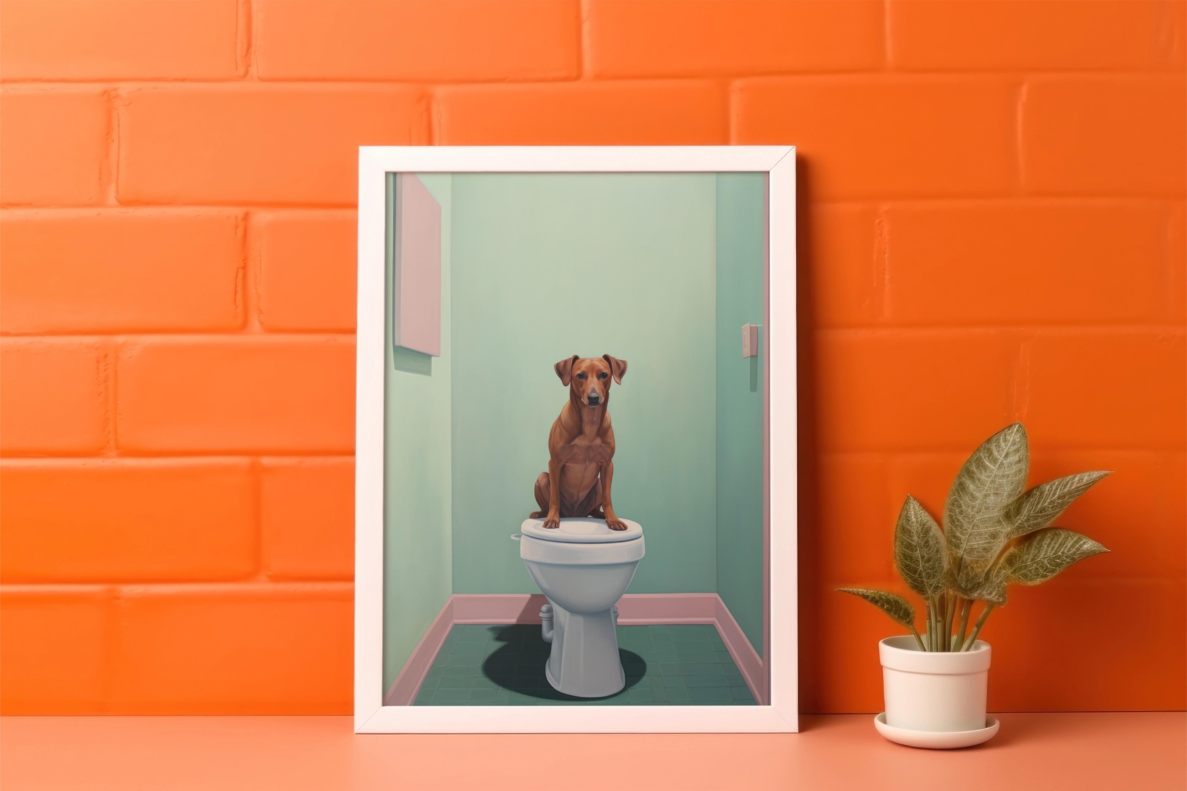 Banyoda Köpek Posteri