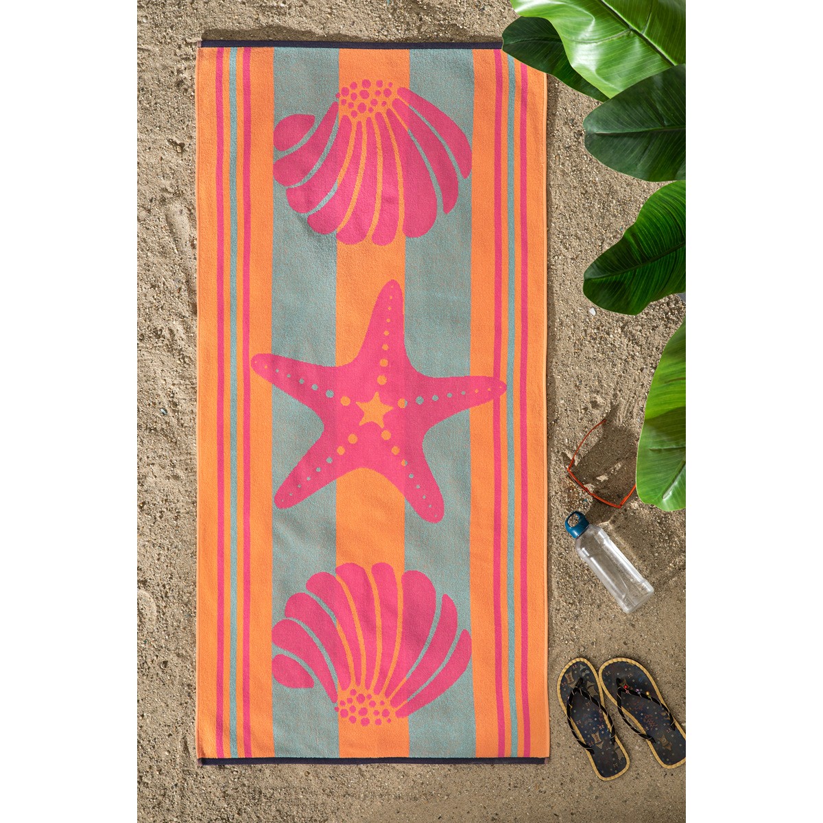 Özdilek Nice PİNK SHELL 70*150 Plaj Havlusu
