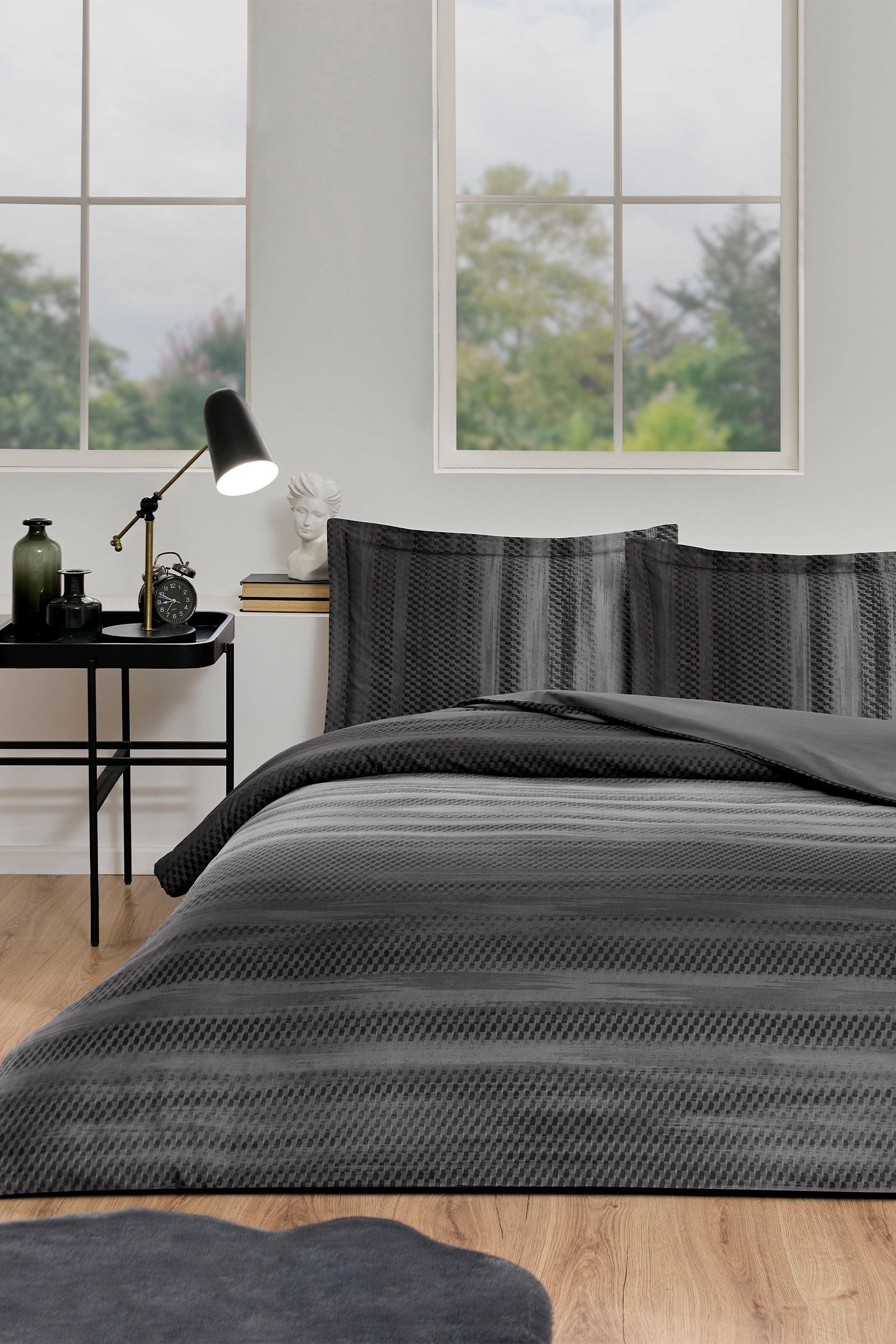 Özdilek Ranforce Fitted Notte Tek Kişilik Nevresim Takımı – %100 Pamuk, Lastikli Çarşaflı