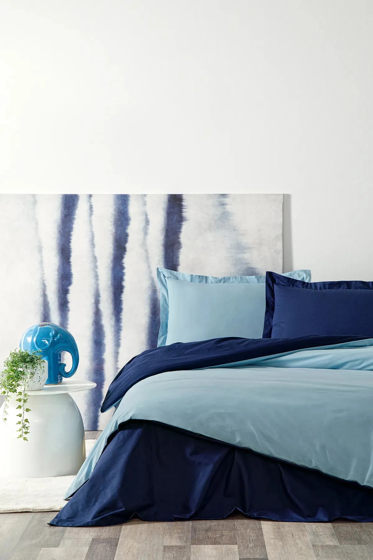 Özdilek Ranforce Aqua Lacivert Çİft Kişilik Nevresim Takımı