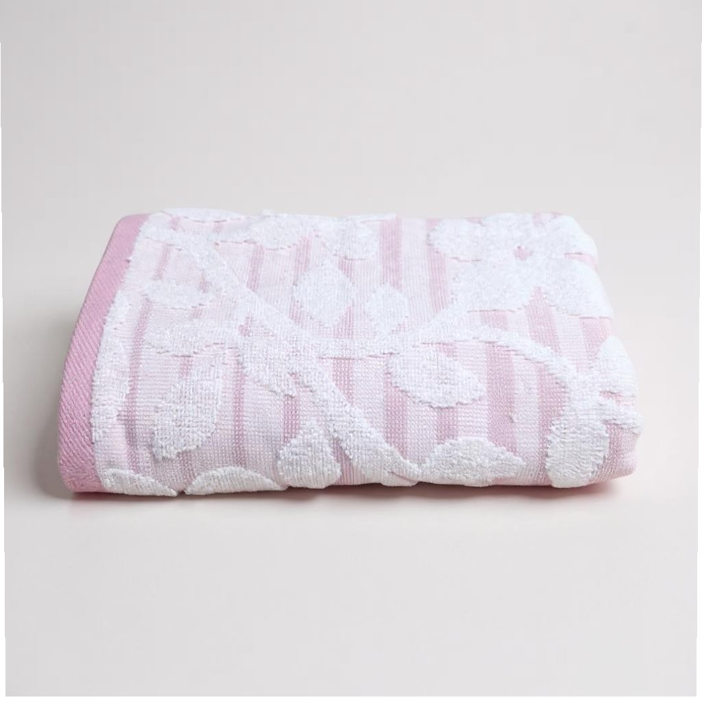 Özdillek Bloom 50*90 El Yüz Havlusu - pembe