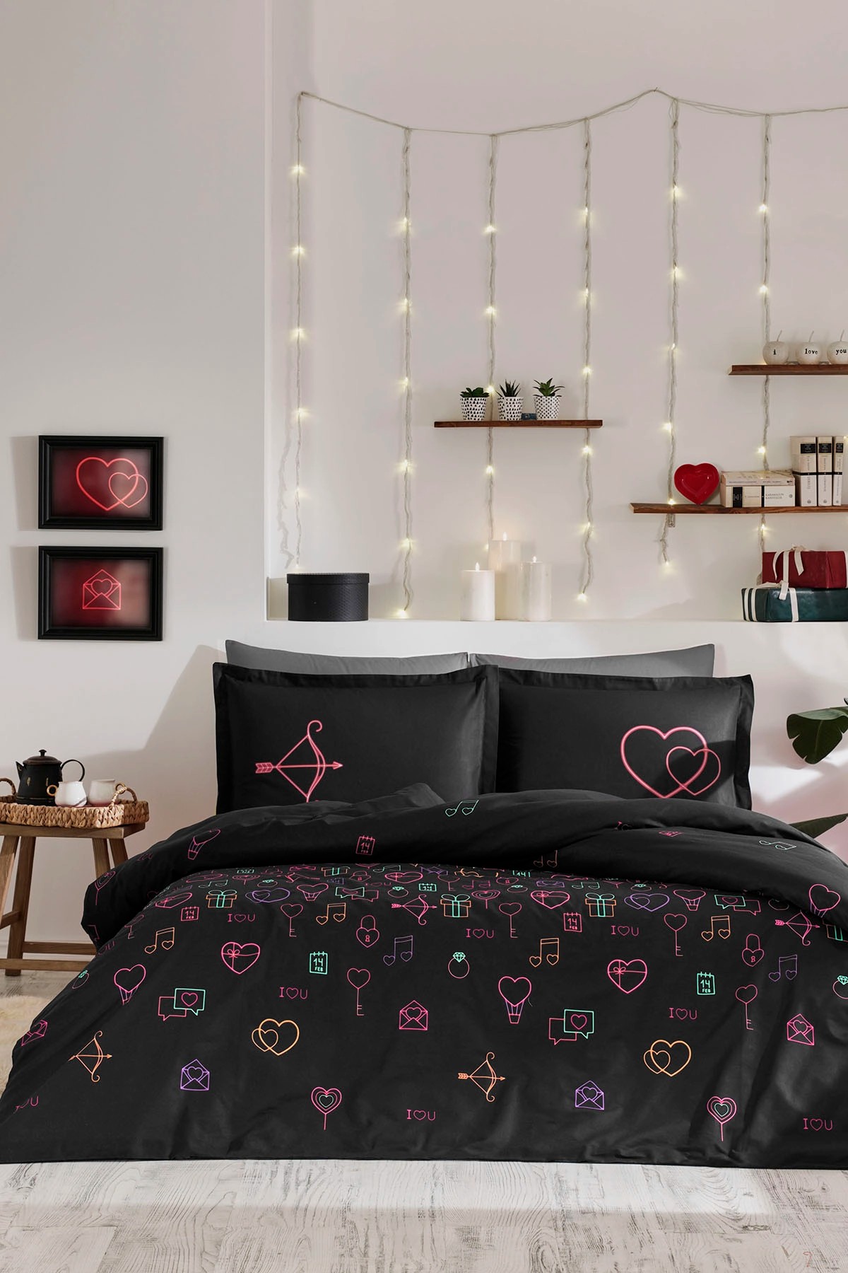 Özdilek Ranforce Gleam Love Çift Kişilik Nevresim Takımı